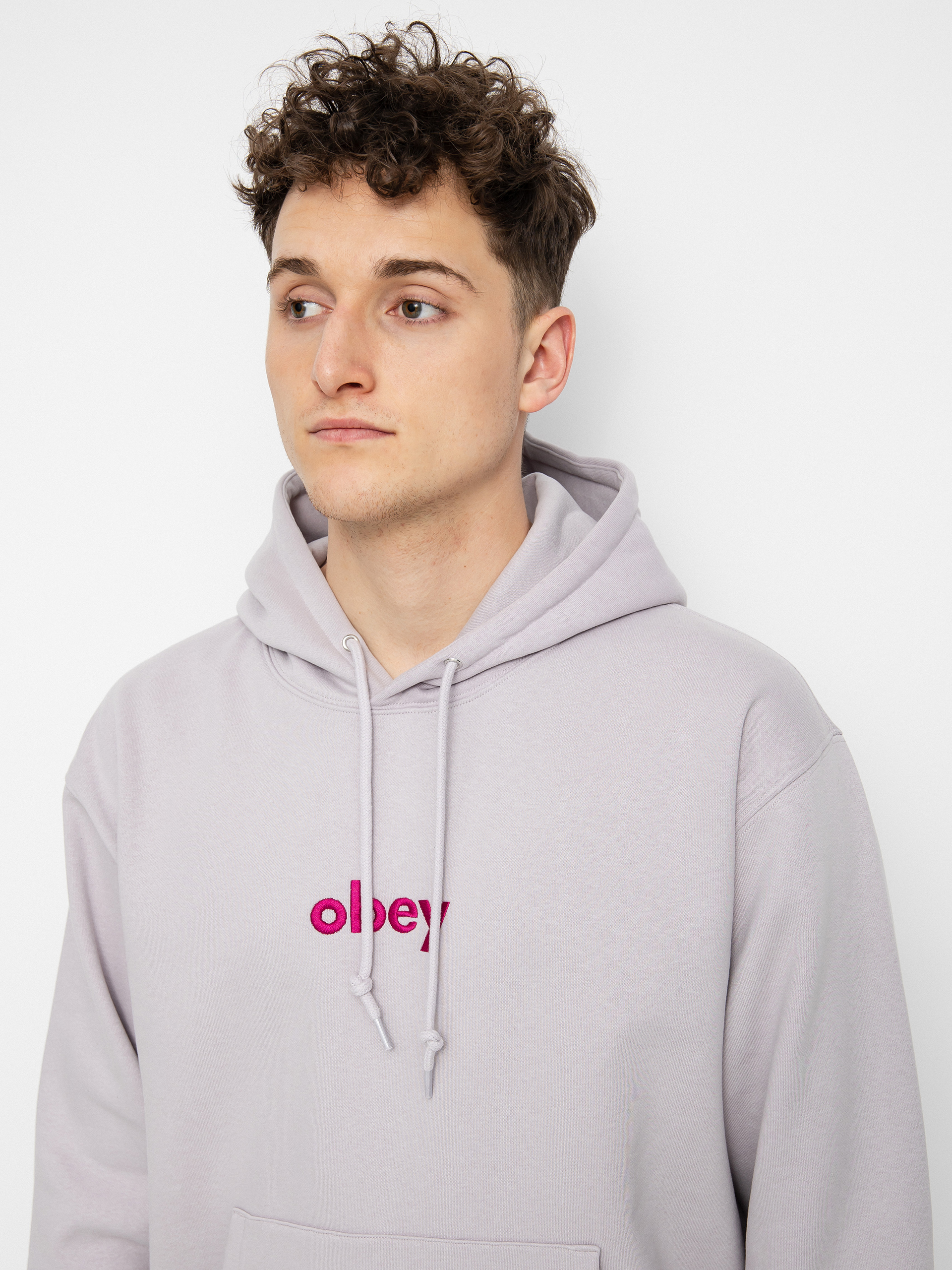 OBEY Lowercase HD Hoodie (purple paste)