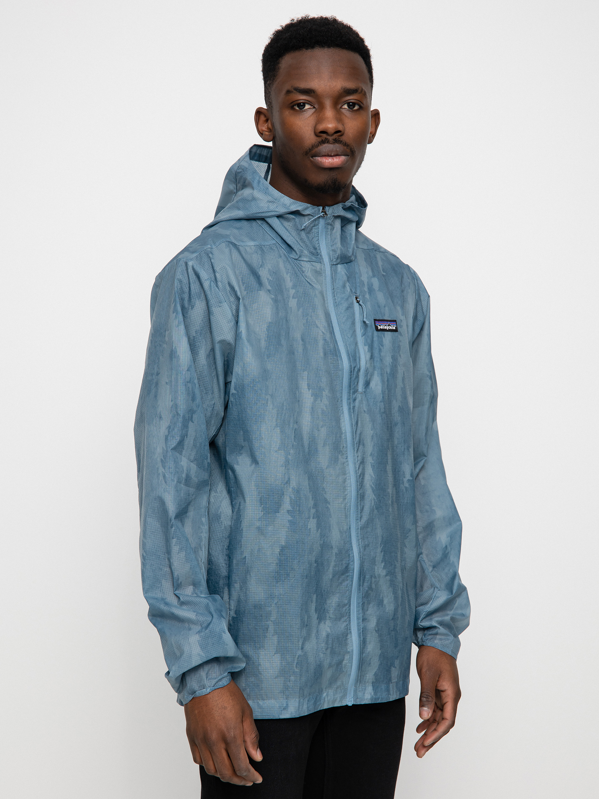 Patagonia Houdini Jacket blue (agave big tonal light plume grey)