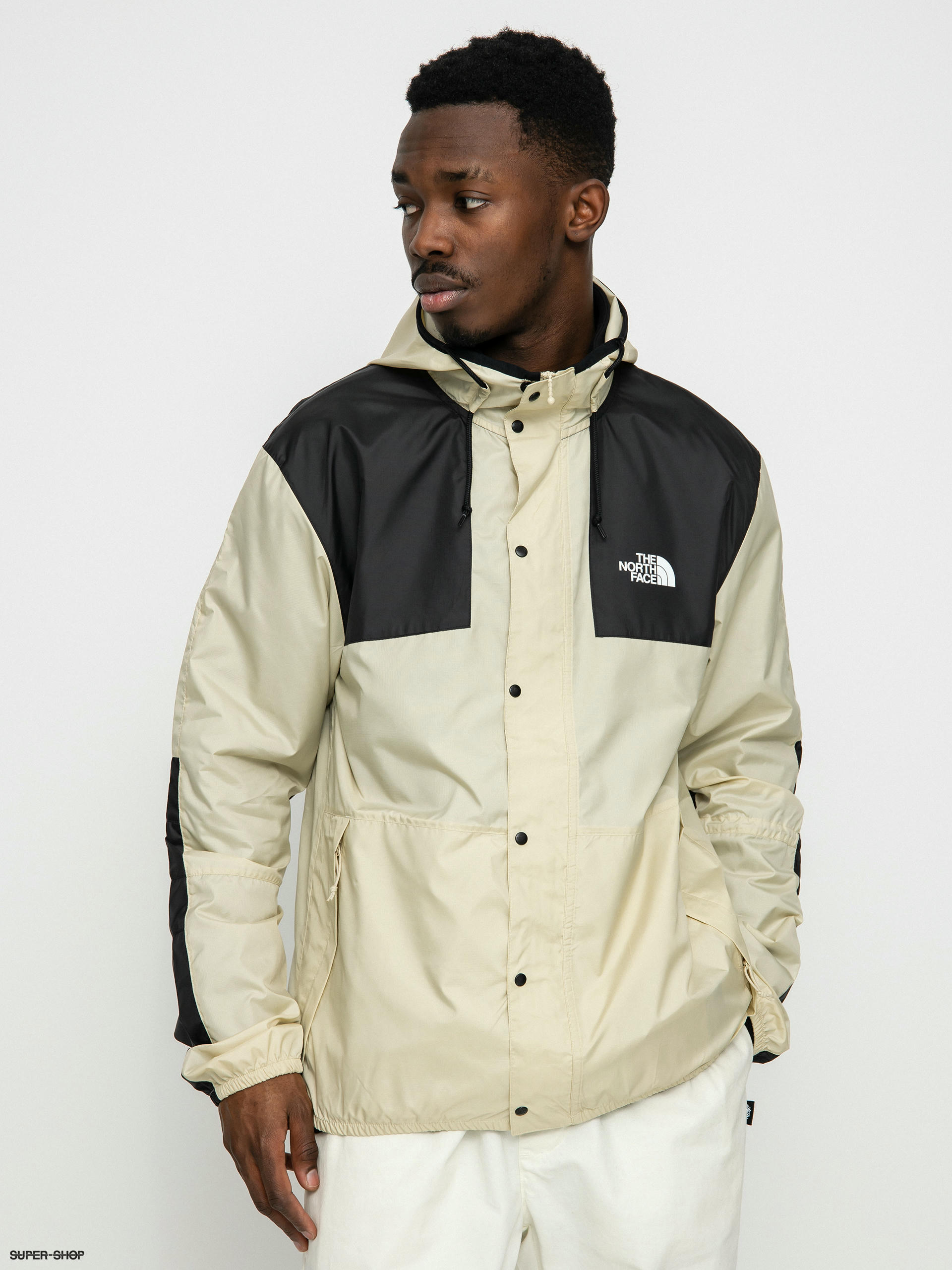 White north face mountain hot sale jacket