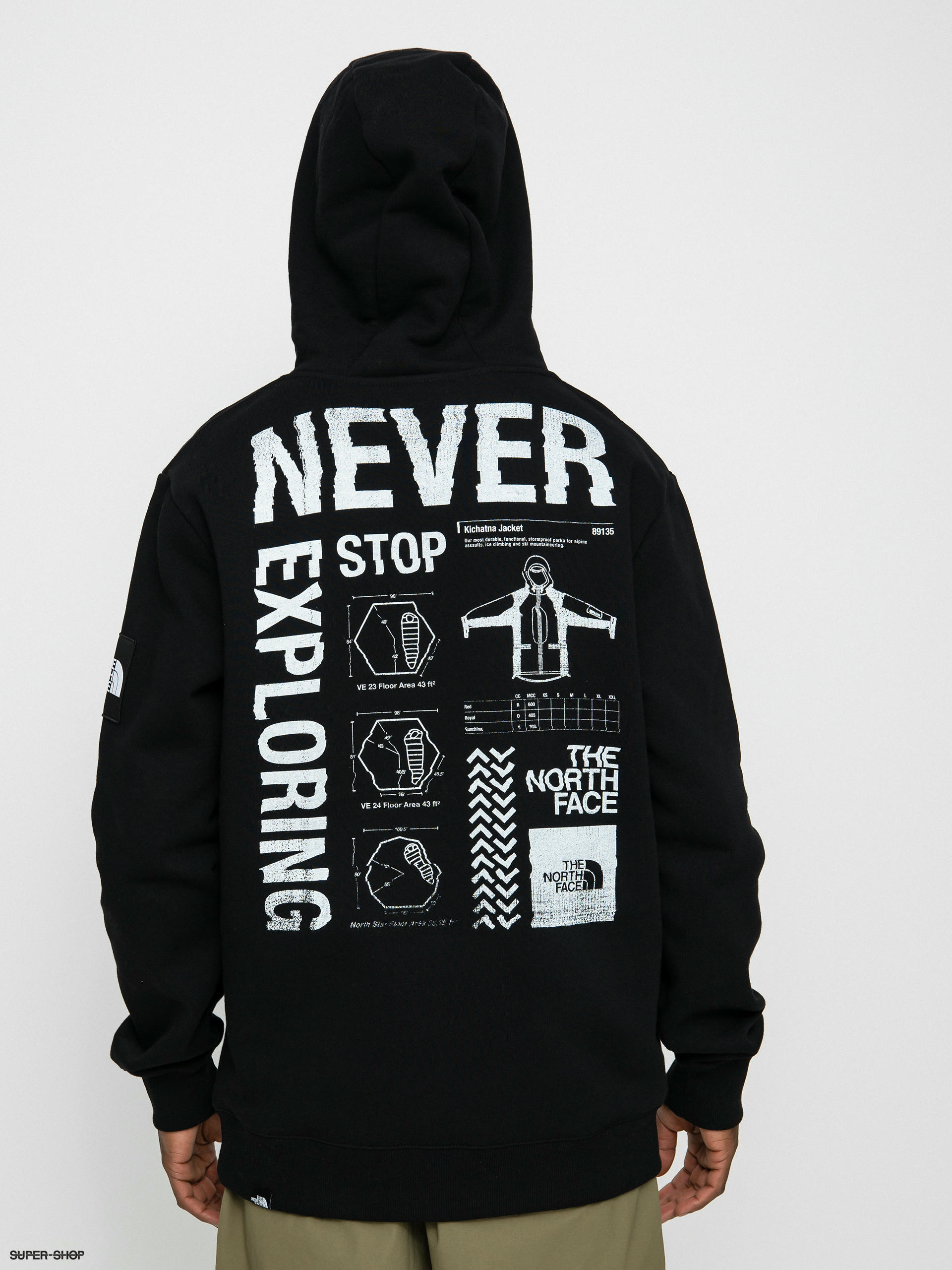 north face map hoodie