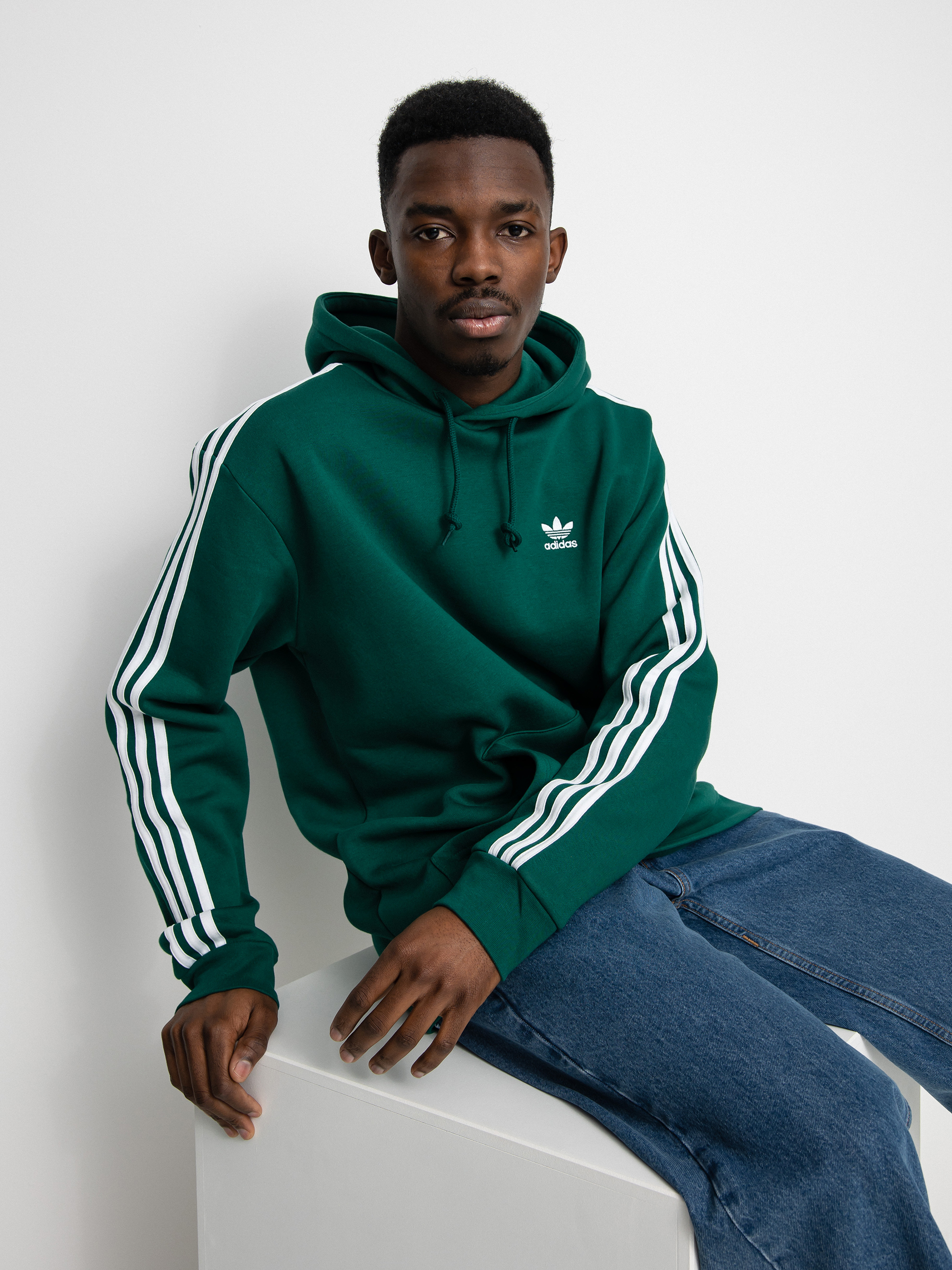 adidas Originals 3 Stripes HD Hoodie (collegiate green)