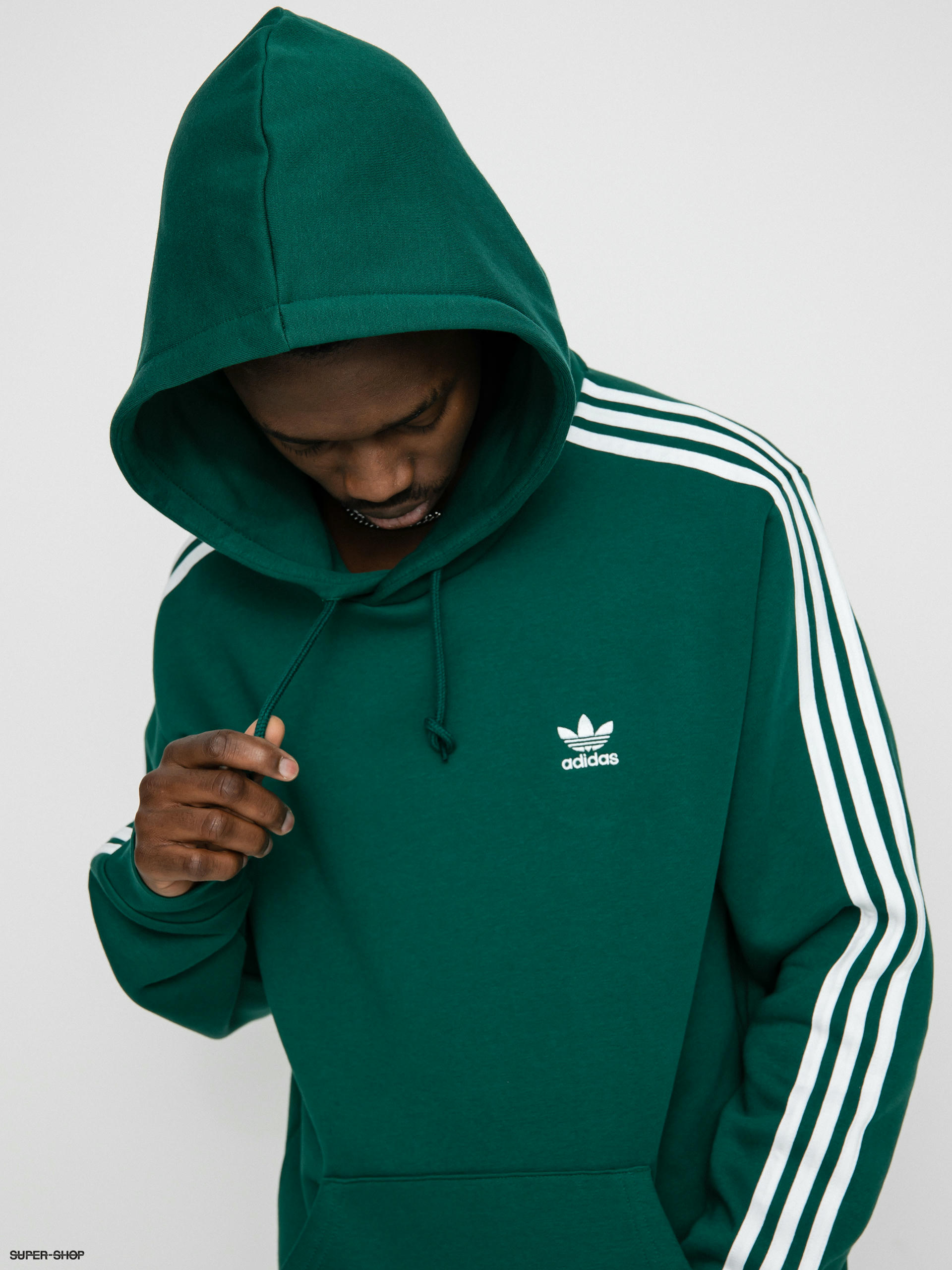 Adidas Originals 'Preppy Varsity' Large Logo Sweatshirt In Collegiate Green  for Men