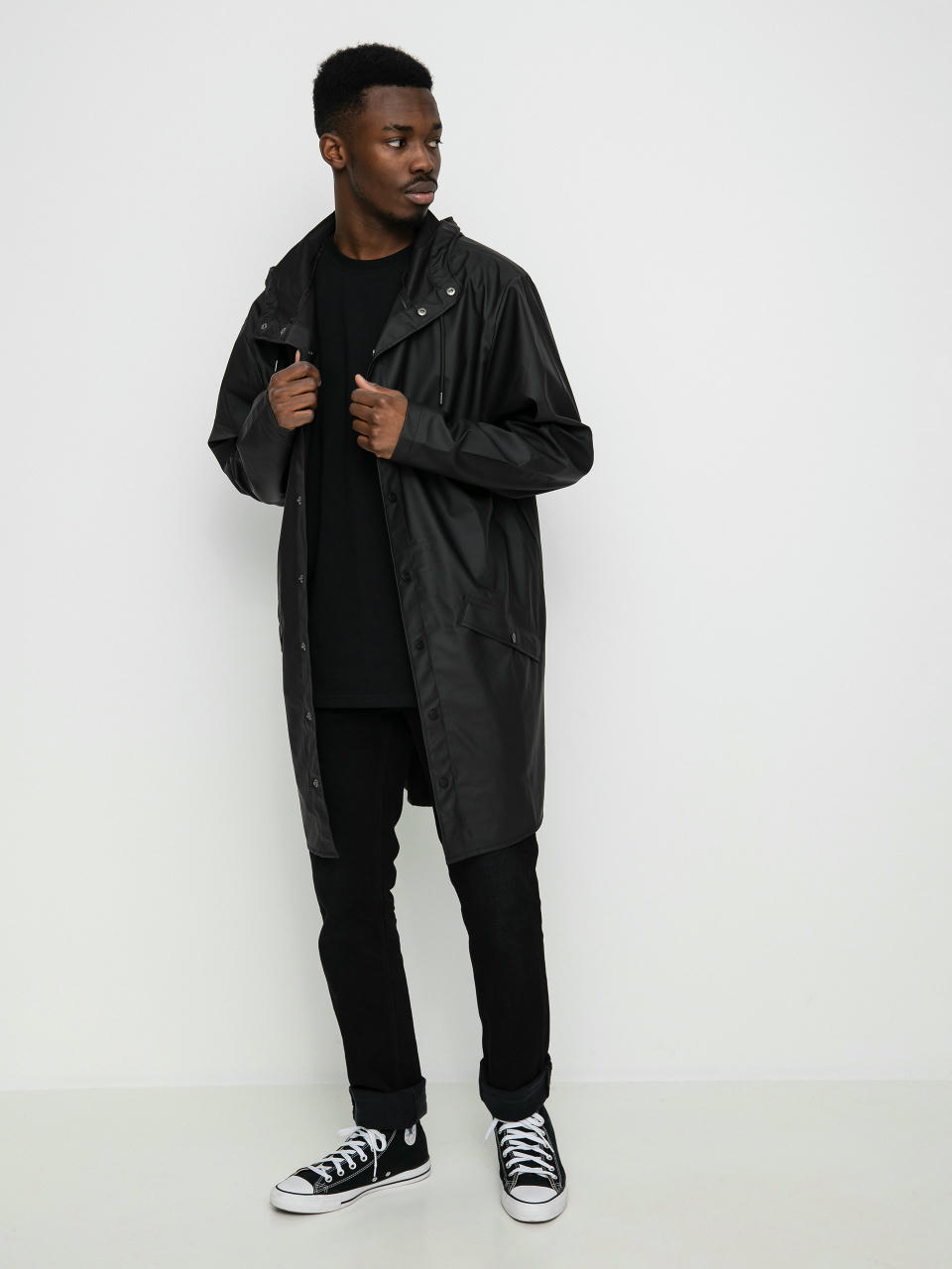 Rains Long Jacket Jacke (black)