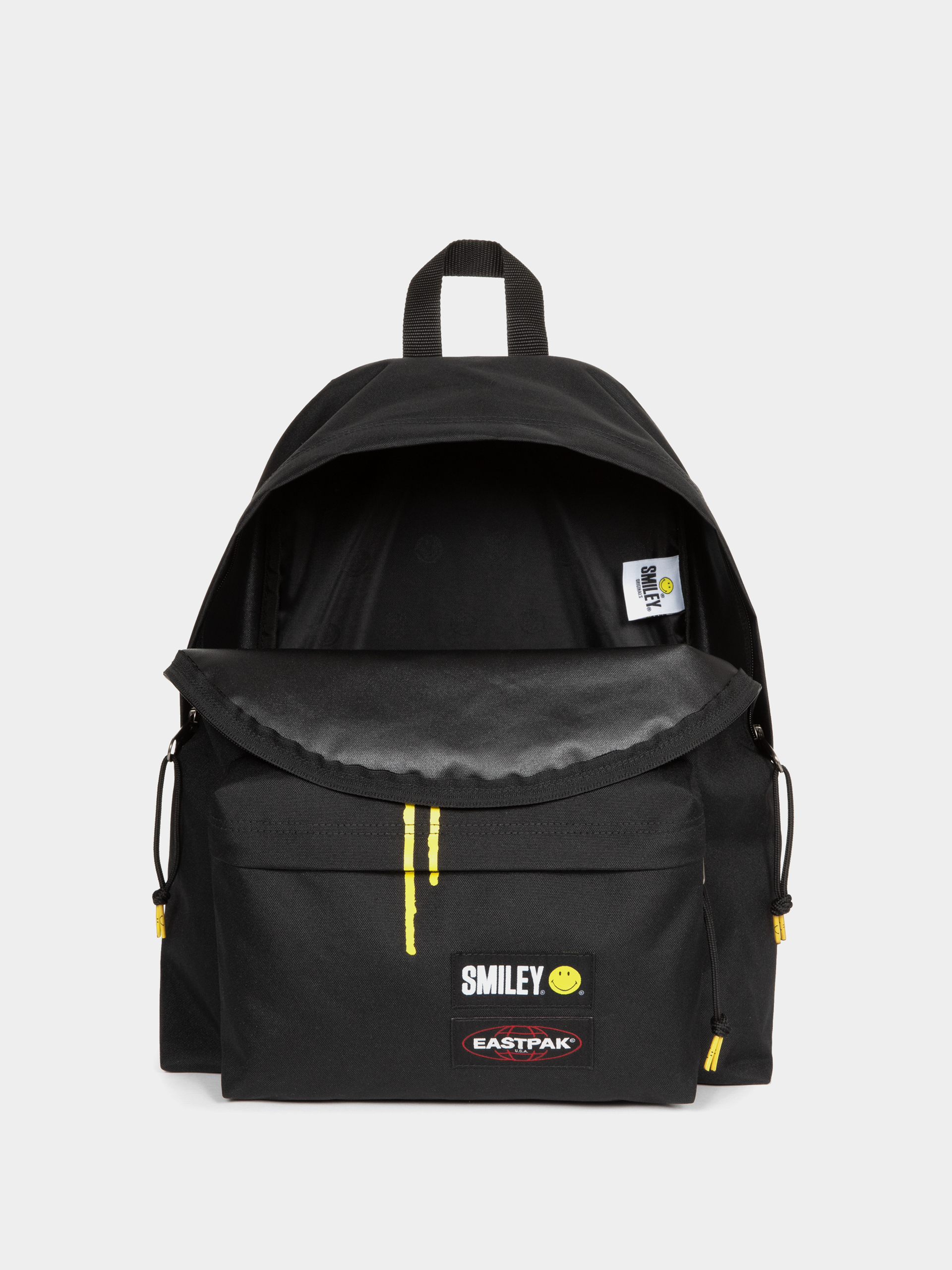 Eastpak Padded Pak R Backpack (smiley graffiti black)