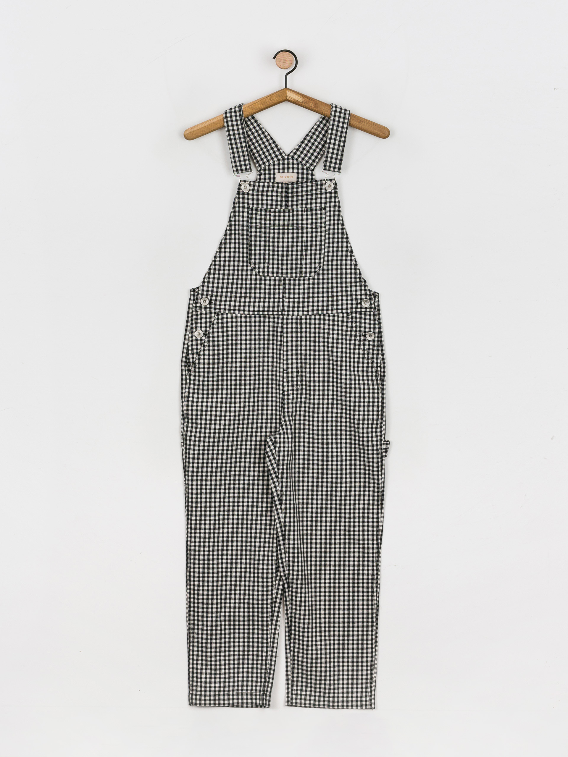 Brixton Christina Crop Overall Pants Wmn (black gingham)