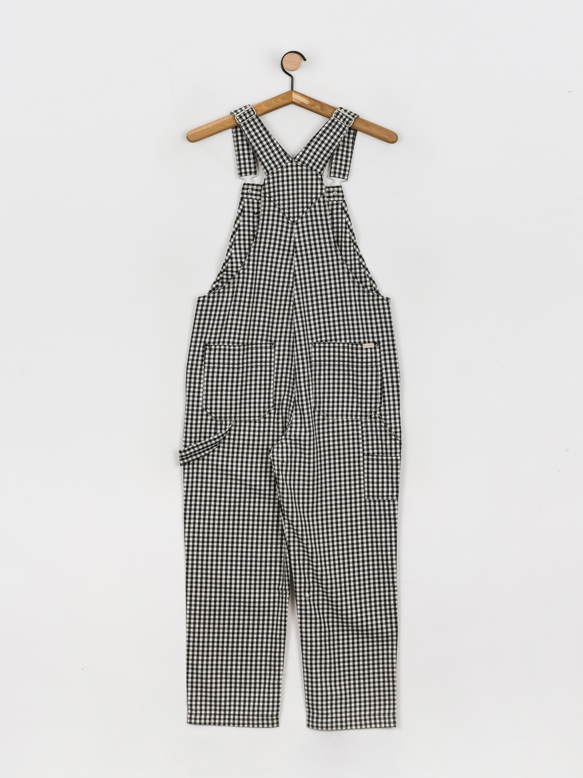 Brixton Christina Crop Overall Hose Wmn (black gingham)