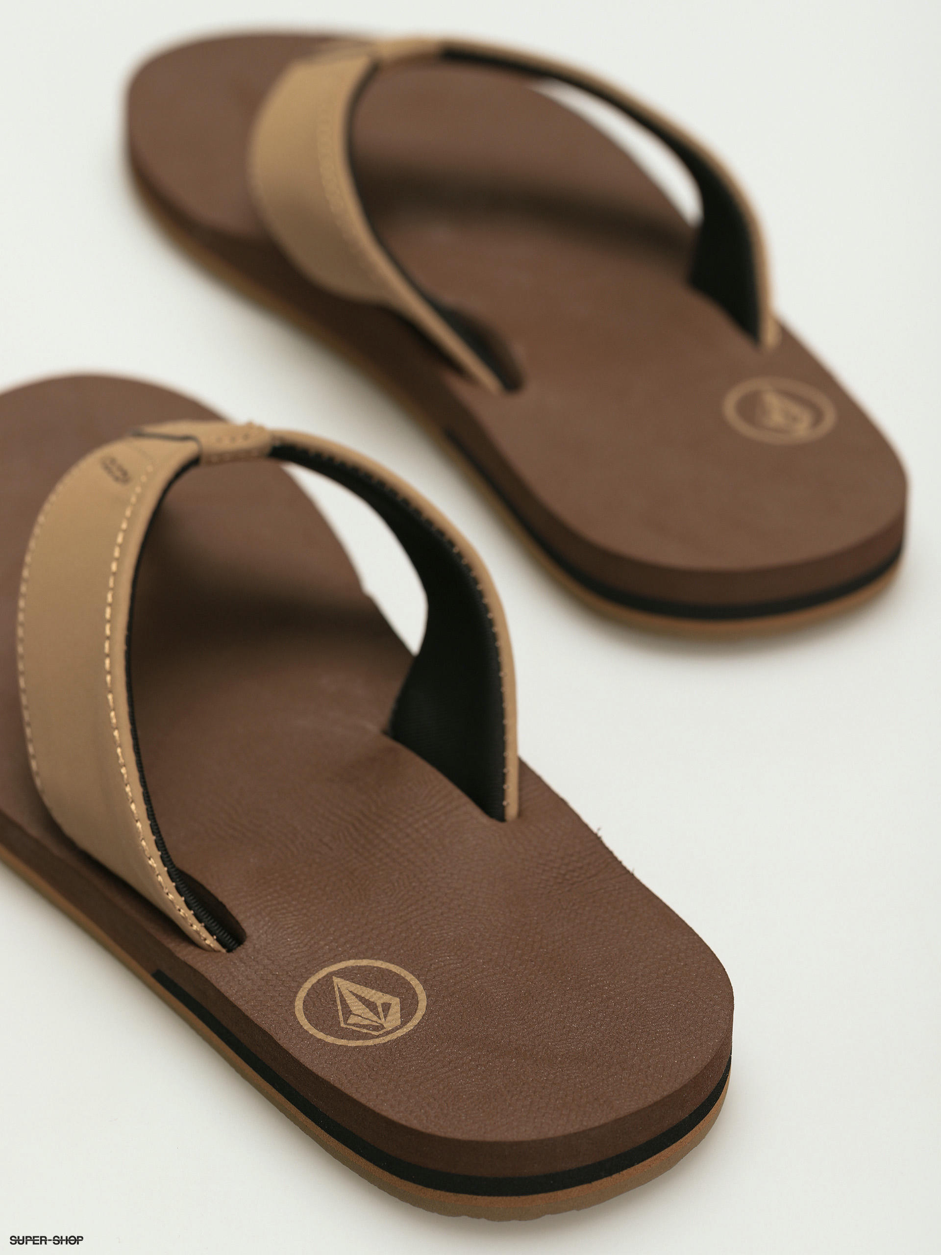 Volcom Victor Flip flops brown khaki