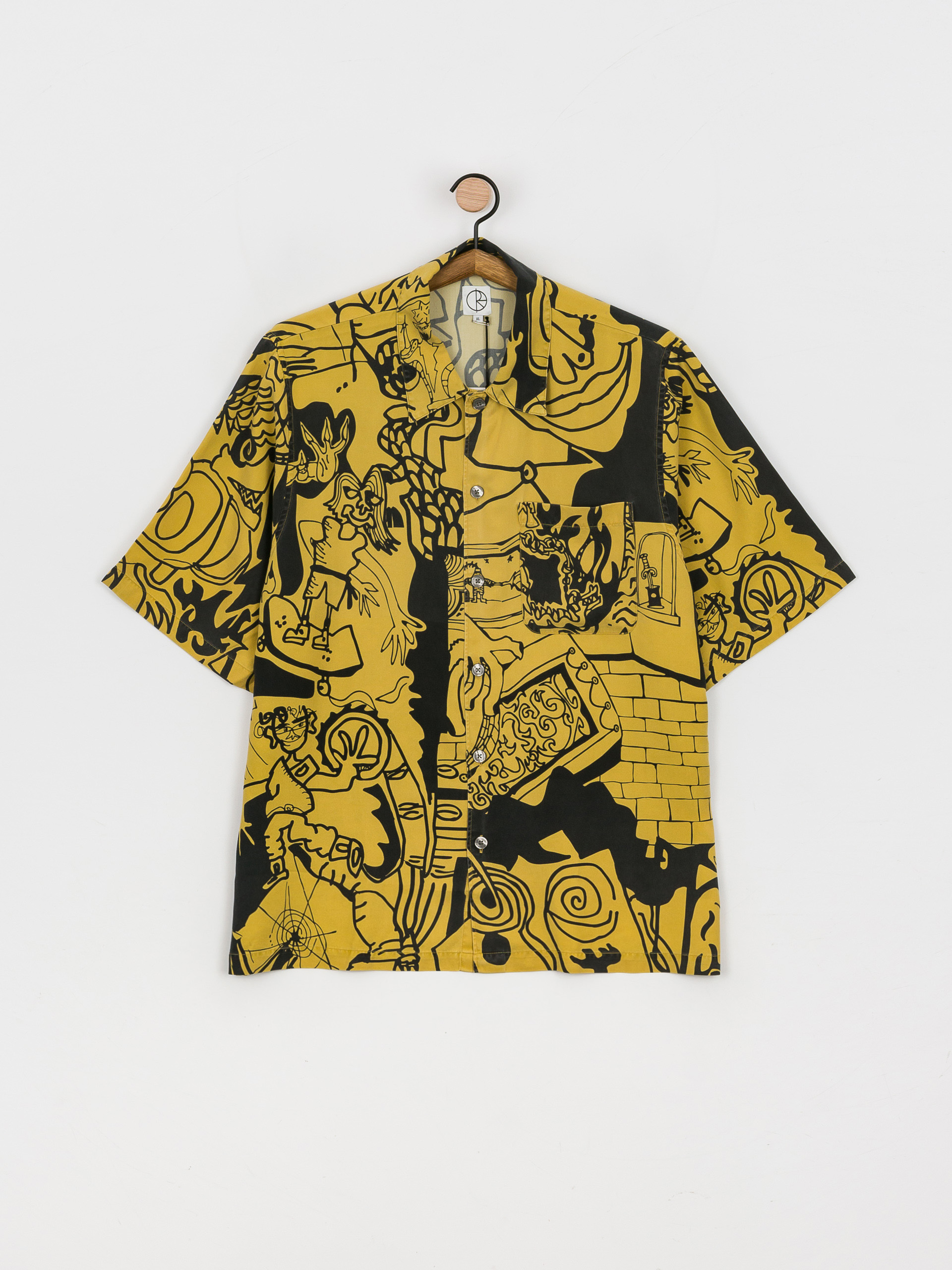 Polar Skate Emile Art Shirt (yellow/black)
