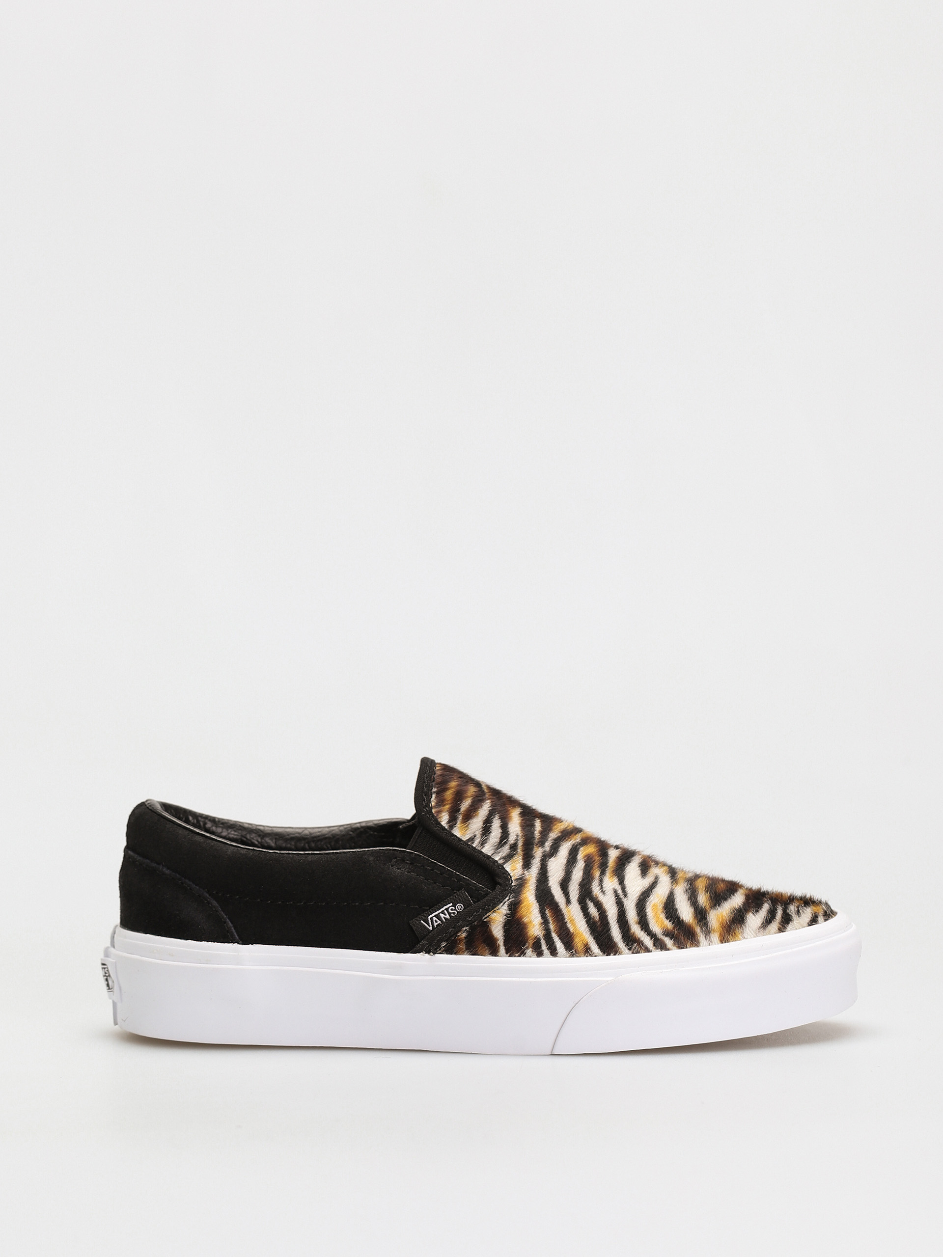 Vans Classic Slip On Shoes (soft suede/black/tiger)
