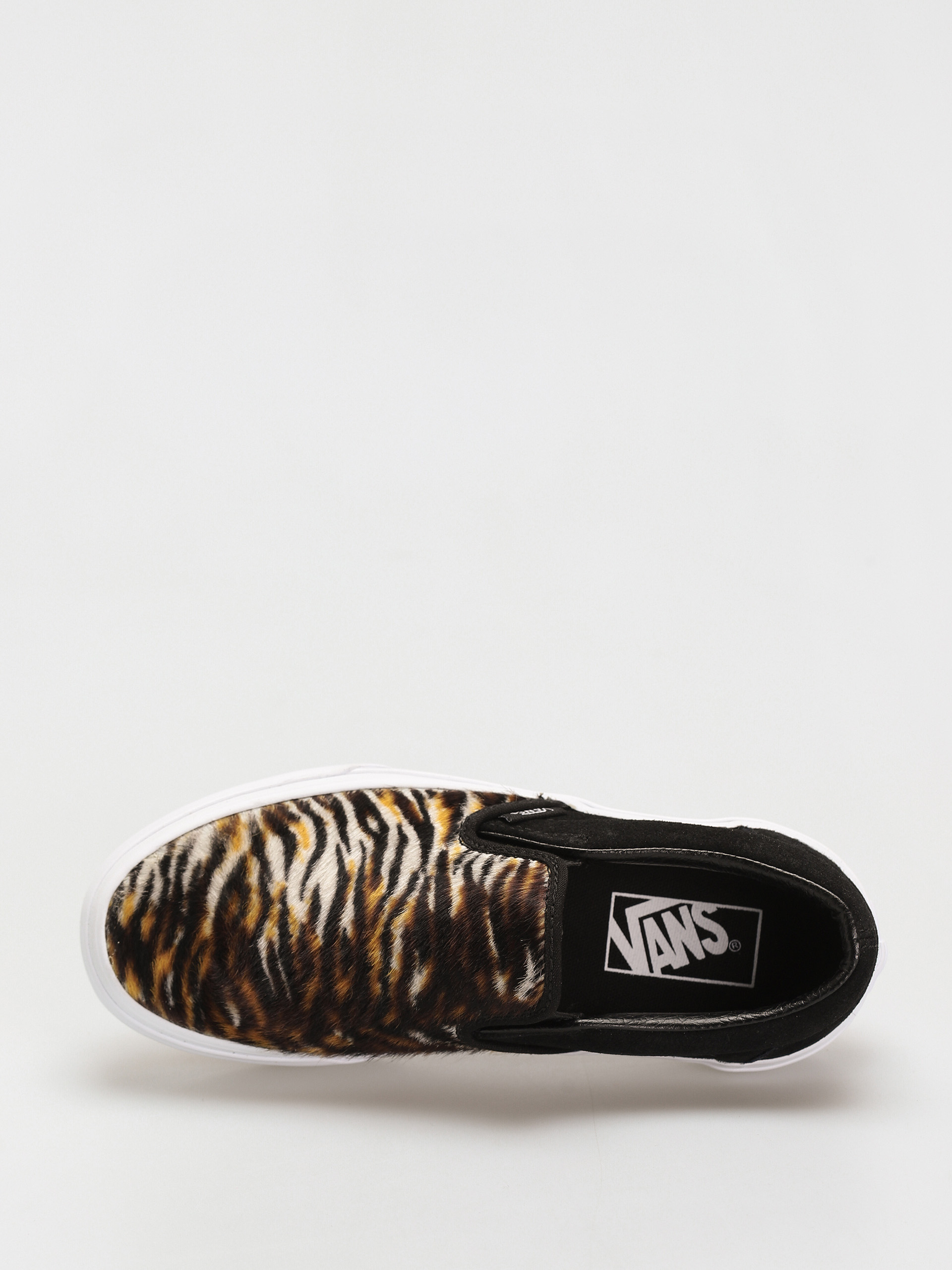 Vans Classic Slip On Shoes (soft suede/black/tiger)