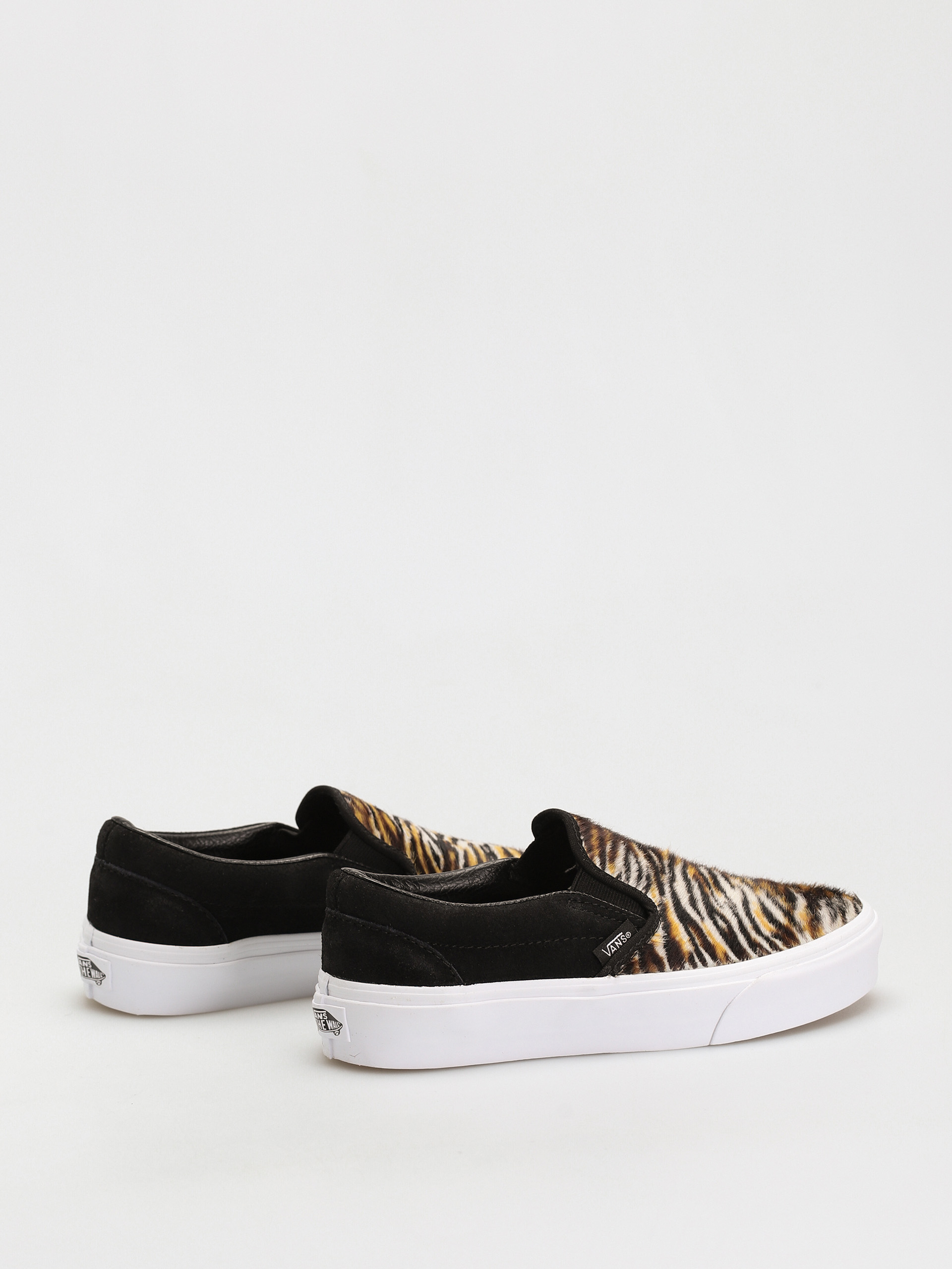 Vans Classic Slip On Shoes (soft suede/black/tiger)