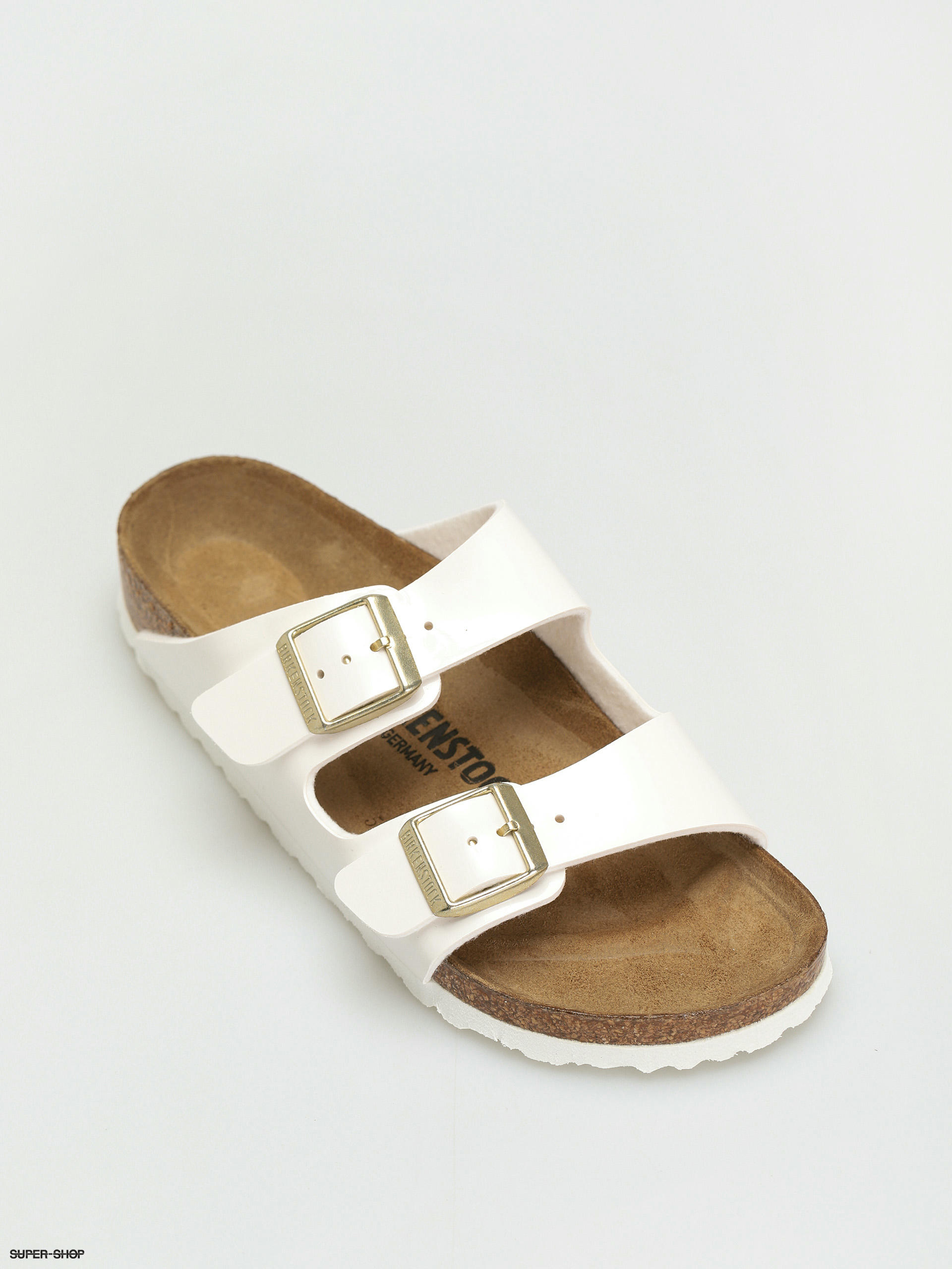 narrow white birkenstocks