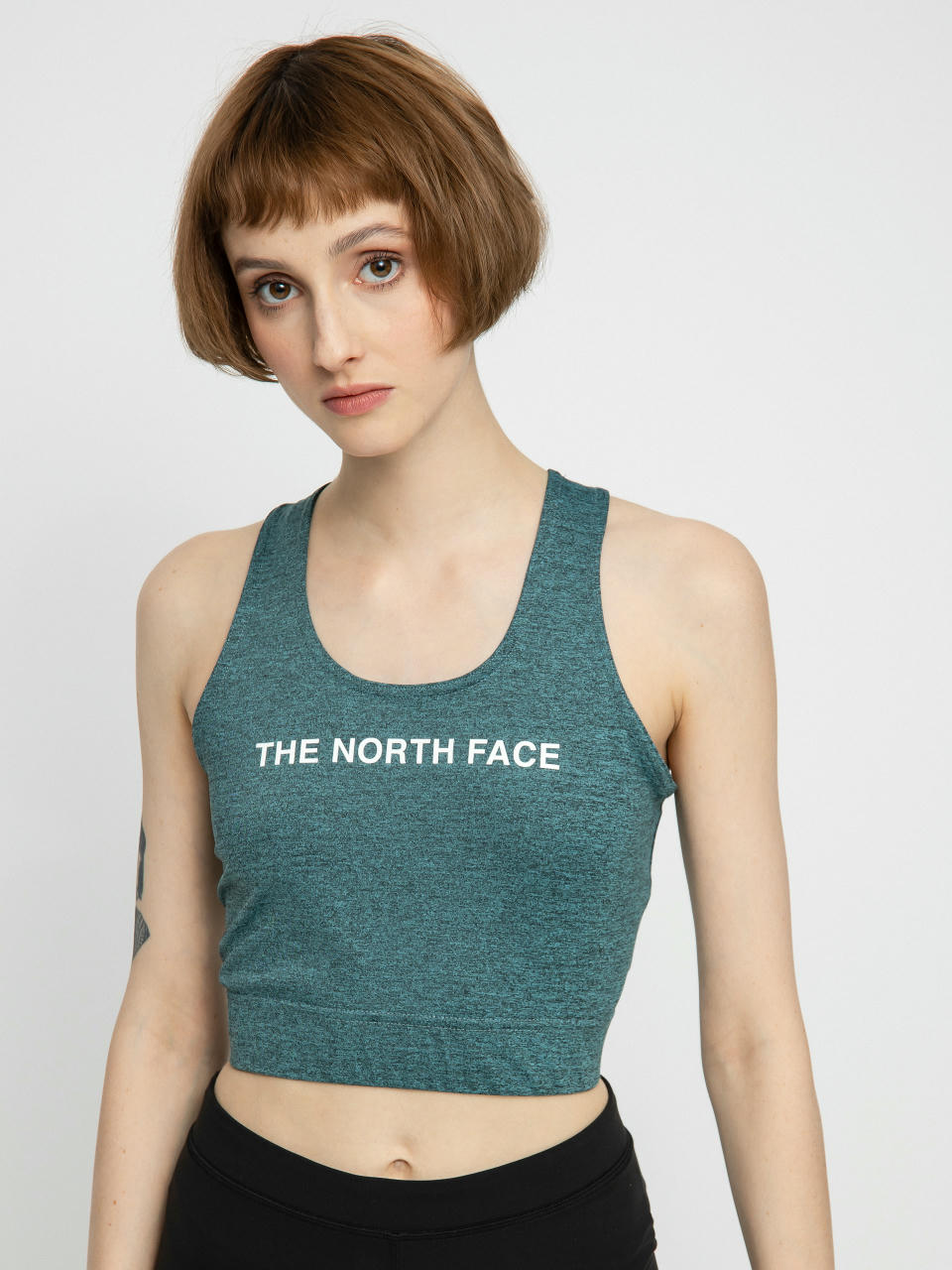 The North Face Ma Tanklette T-Shirt Wmn (goblnblublkheather/tnfblk)