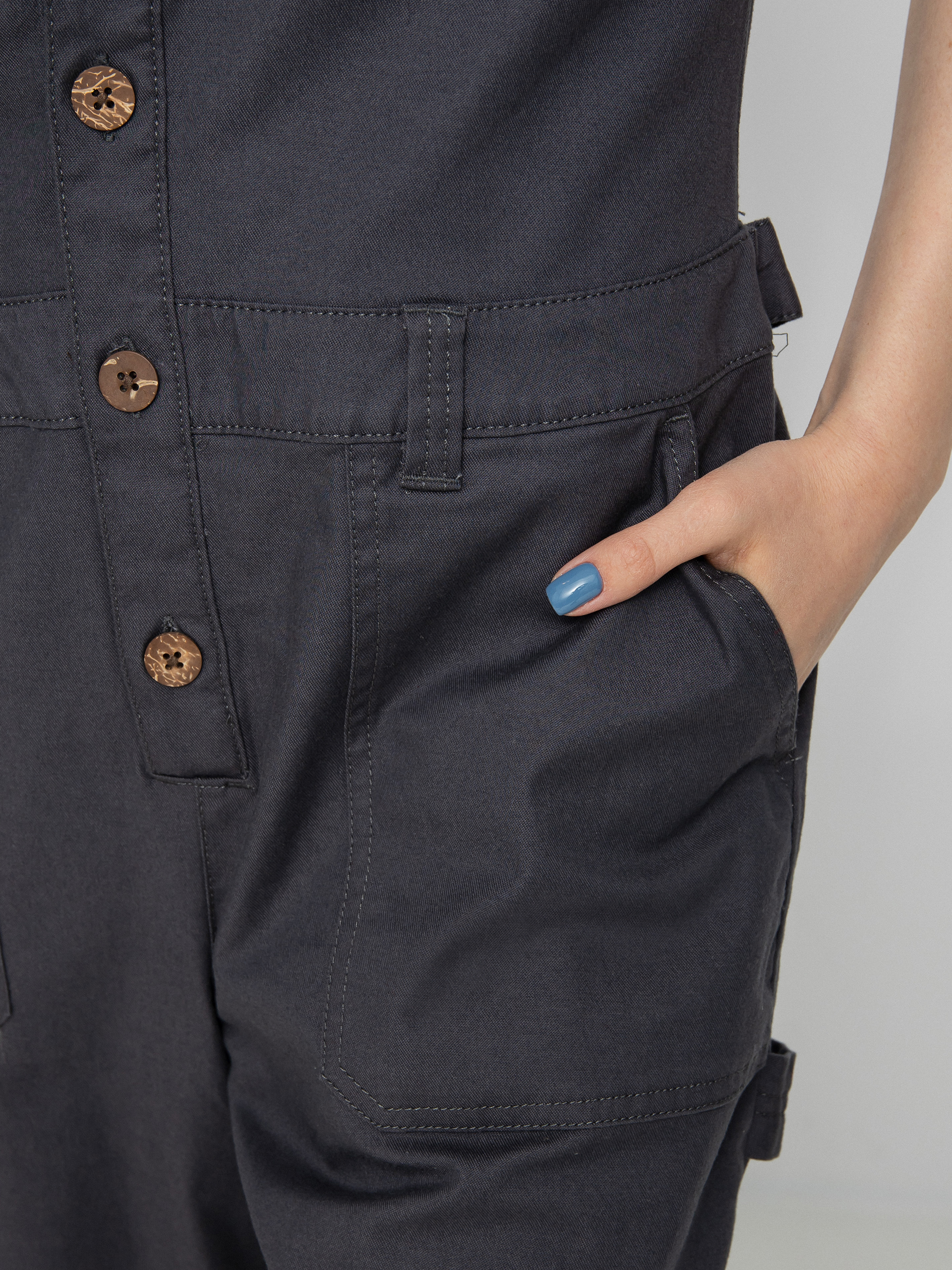 Womens Vans Textured Waves Overall (jumper asphalt)