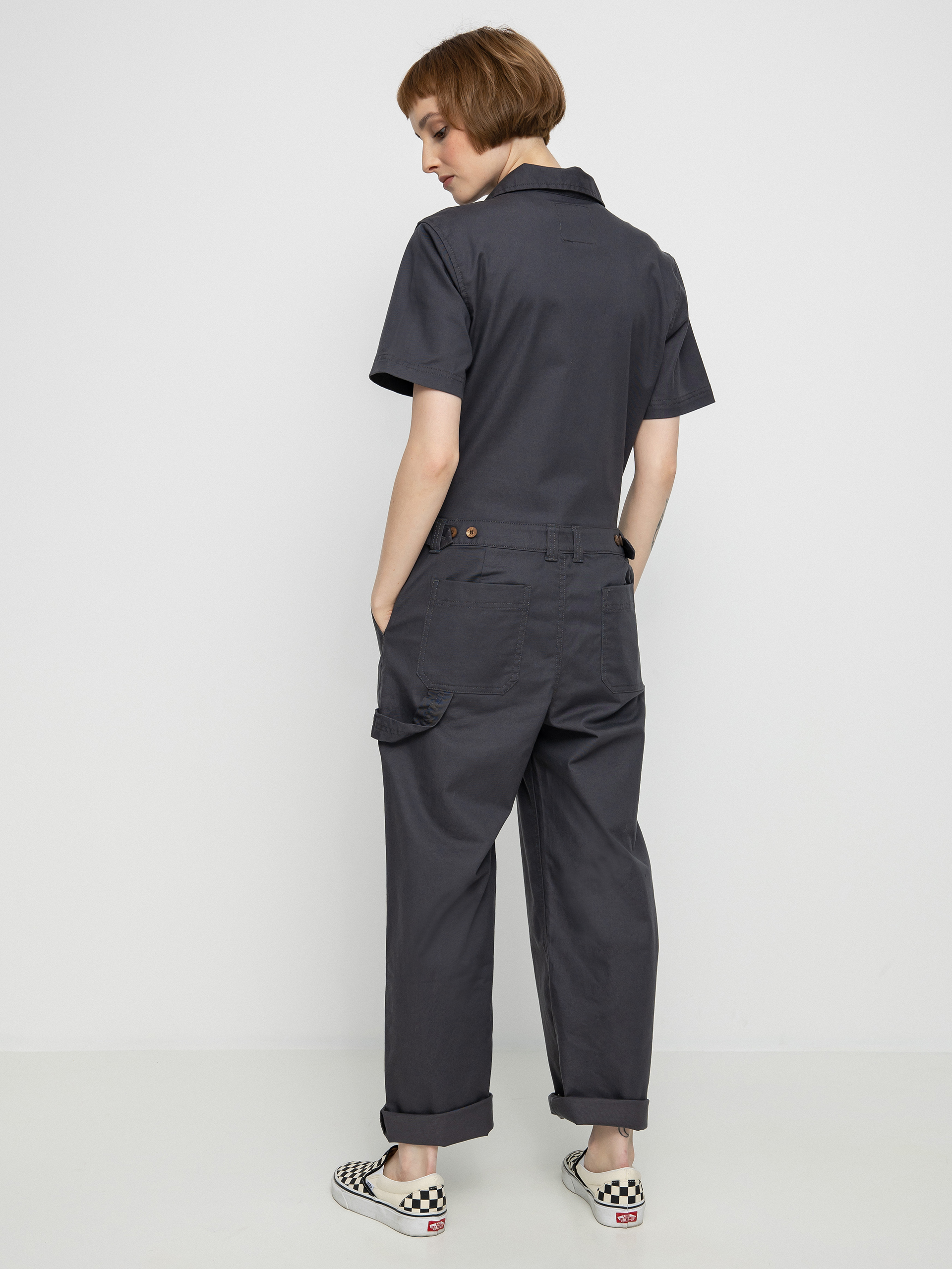 Womens Vans Textured Waves Overall (jumper asphalt)