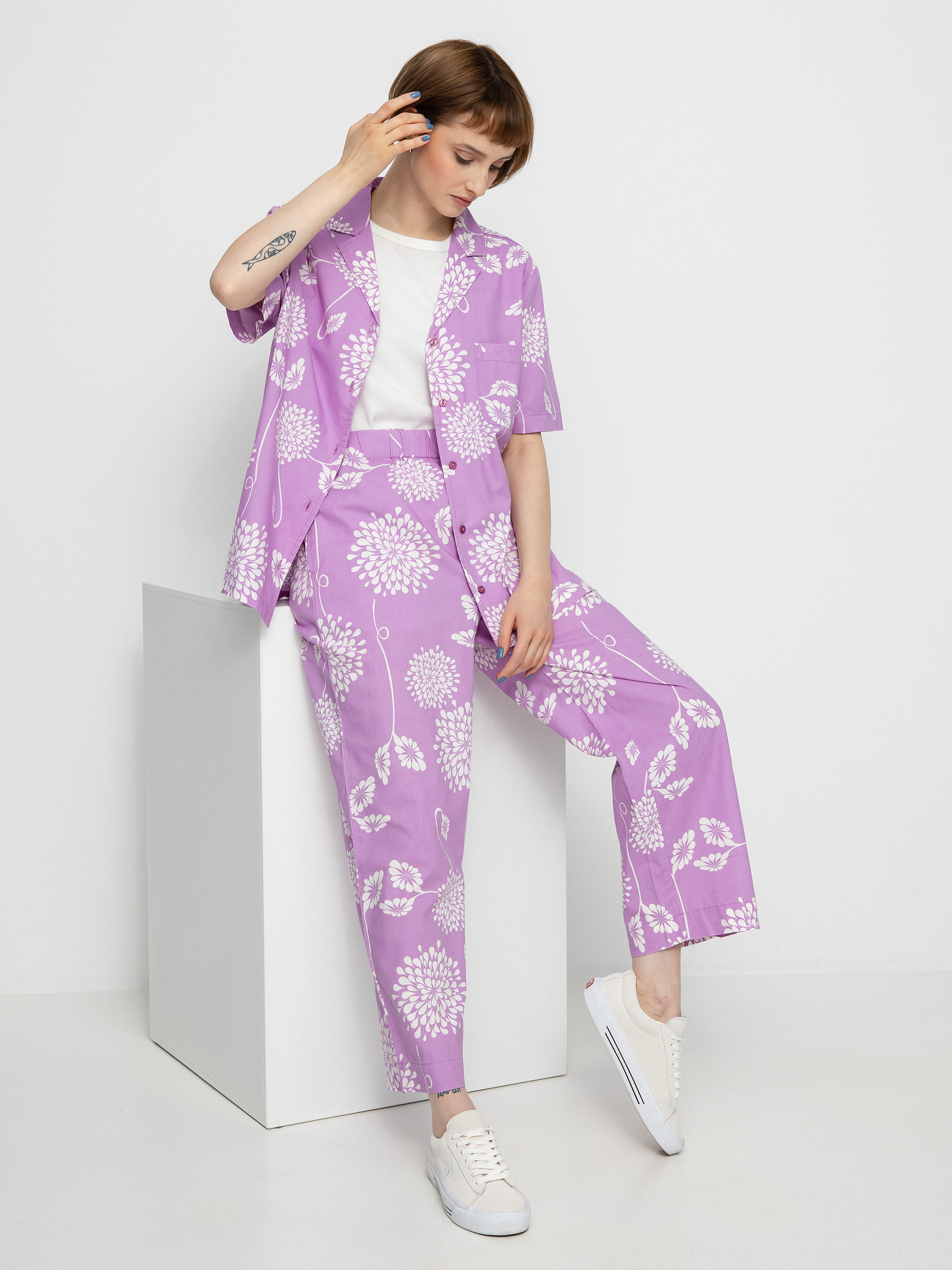 Brixton Bunker Garden Floral Bf Shirt Wmn (orchid)