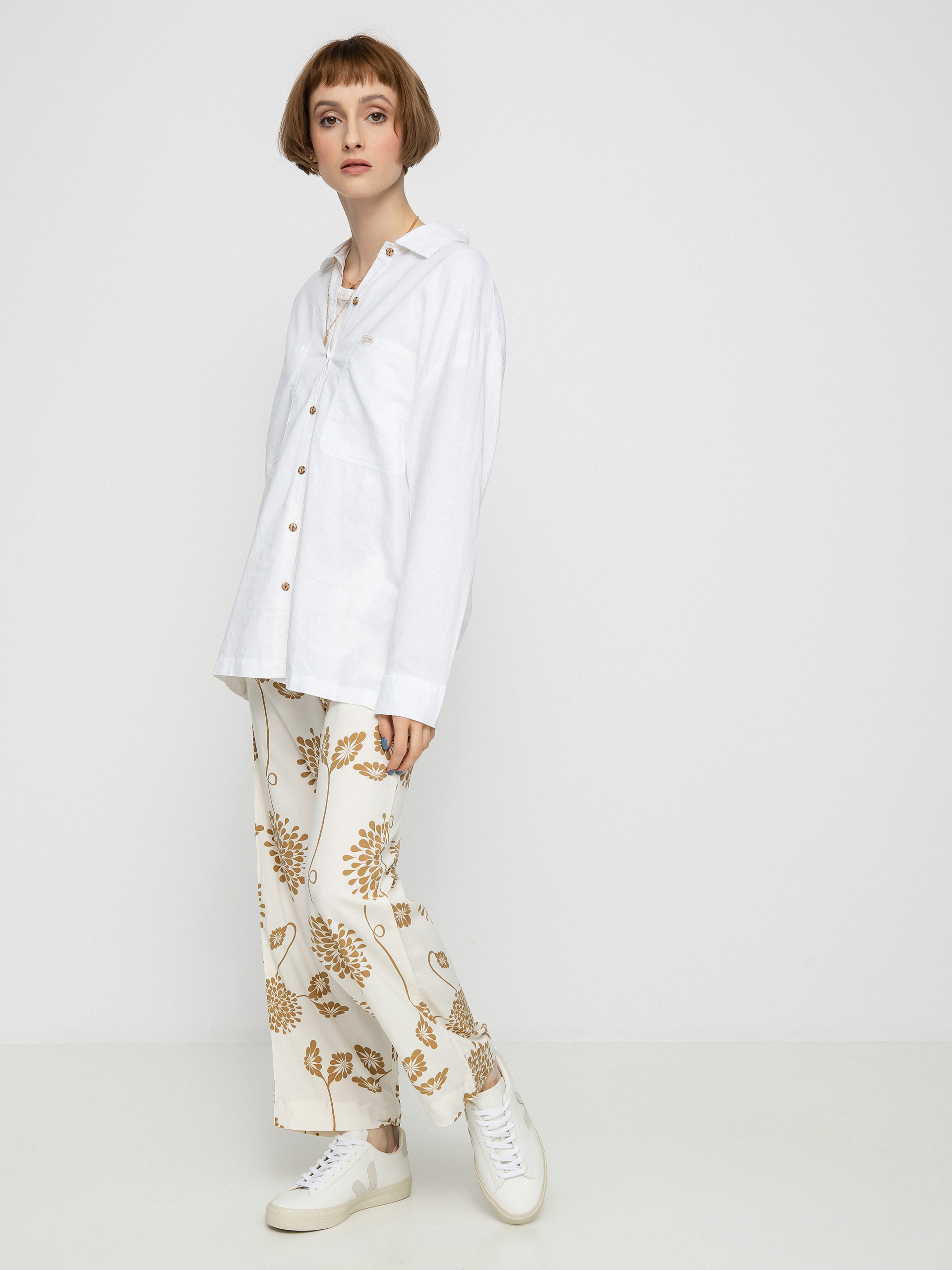 Brixton Bowery Overshirt Shirt Wmn (white)