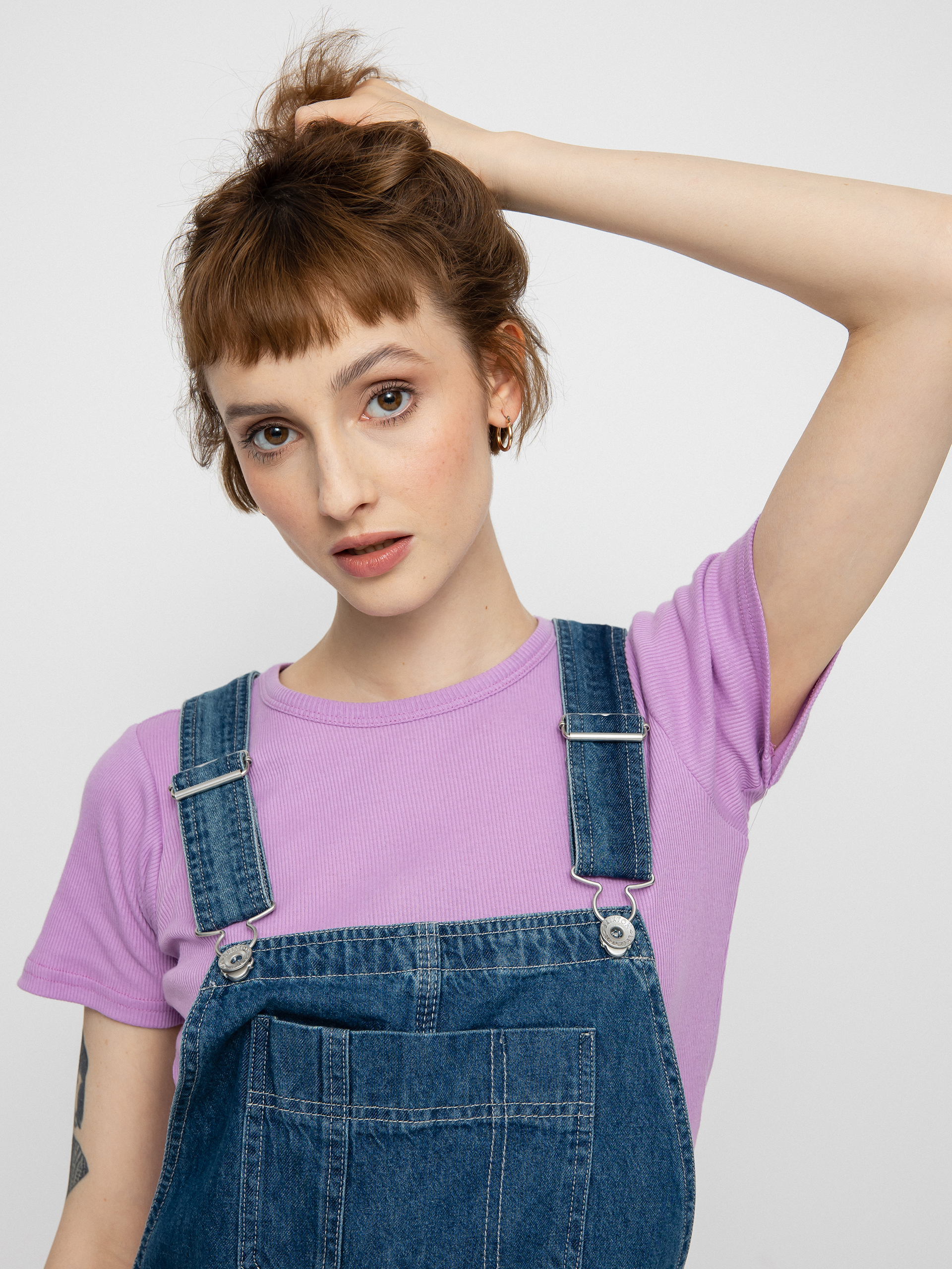 Brixton Christina Short Overall Shorts Wmn (indigo rinse)