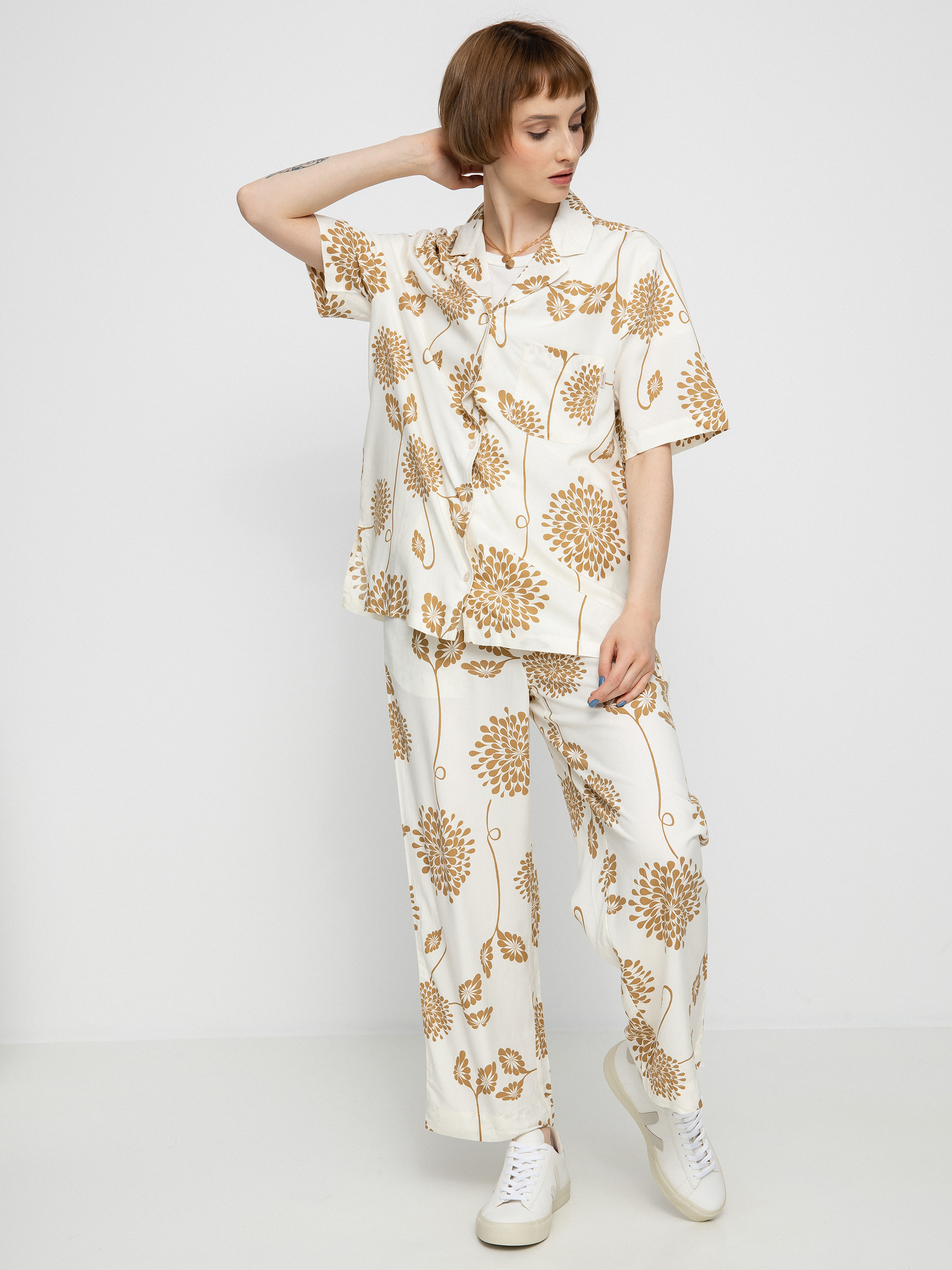 Brixton Garden Floral Crop Hose Wmn (dove)