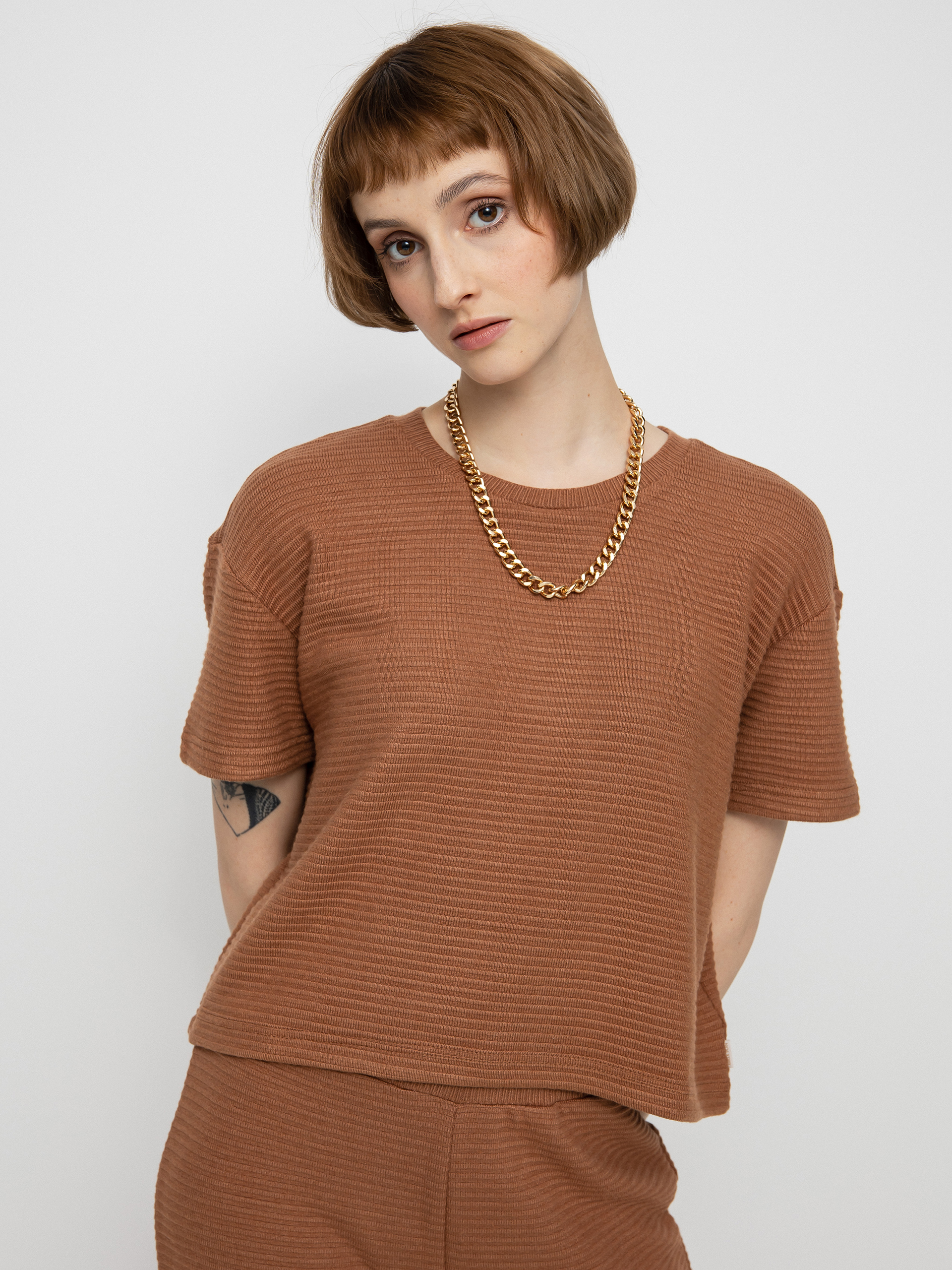 Brixton Bandera Boxy Top T-shirt Wmn (hide)