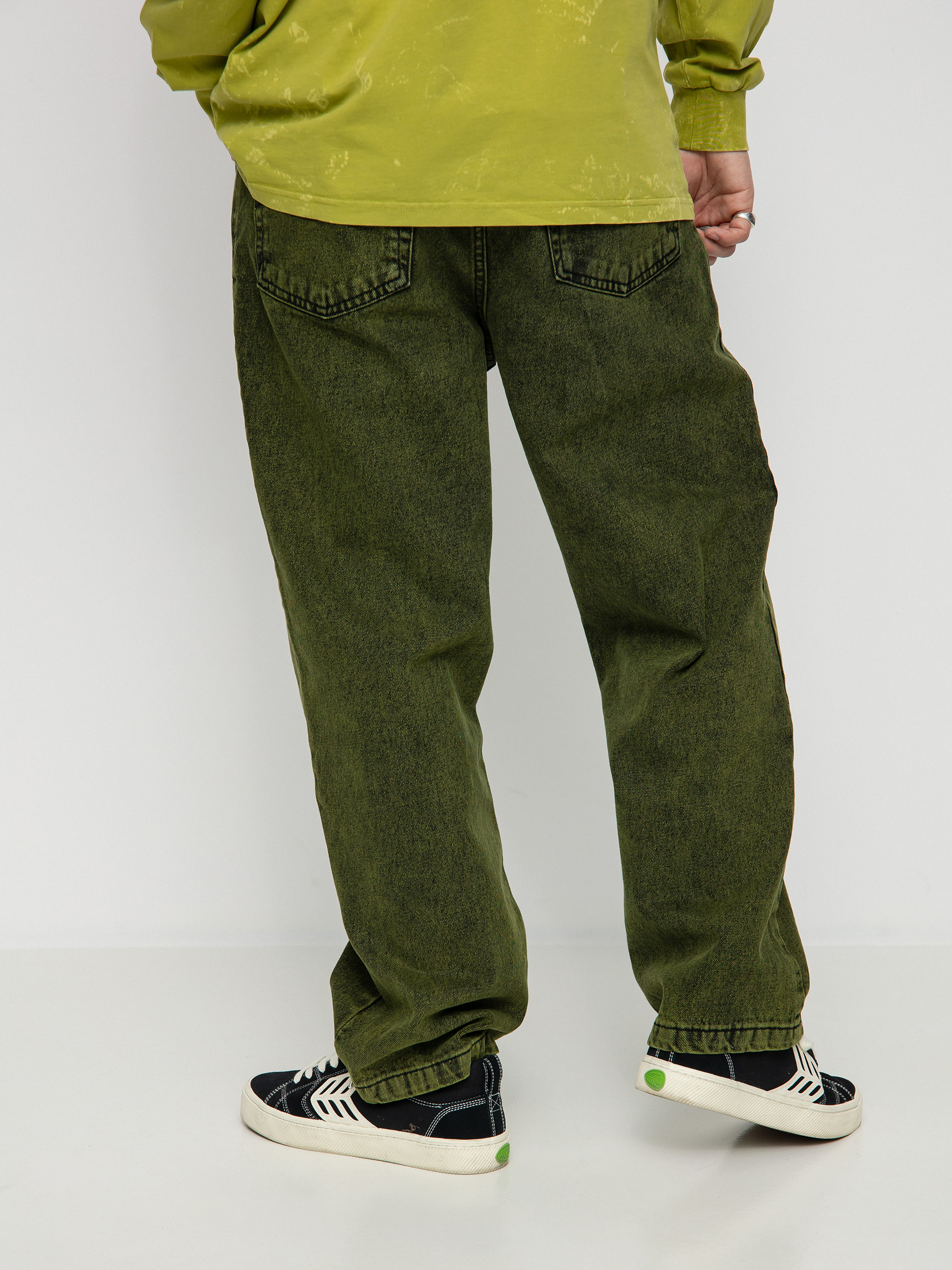 Polar Skate 93! Denim Pants - green (greenblack)