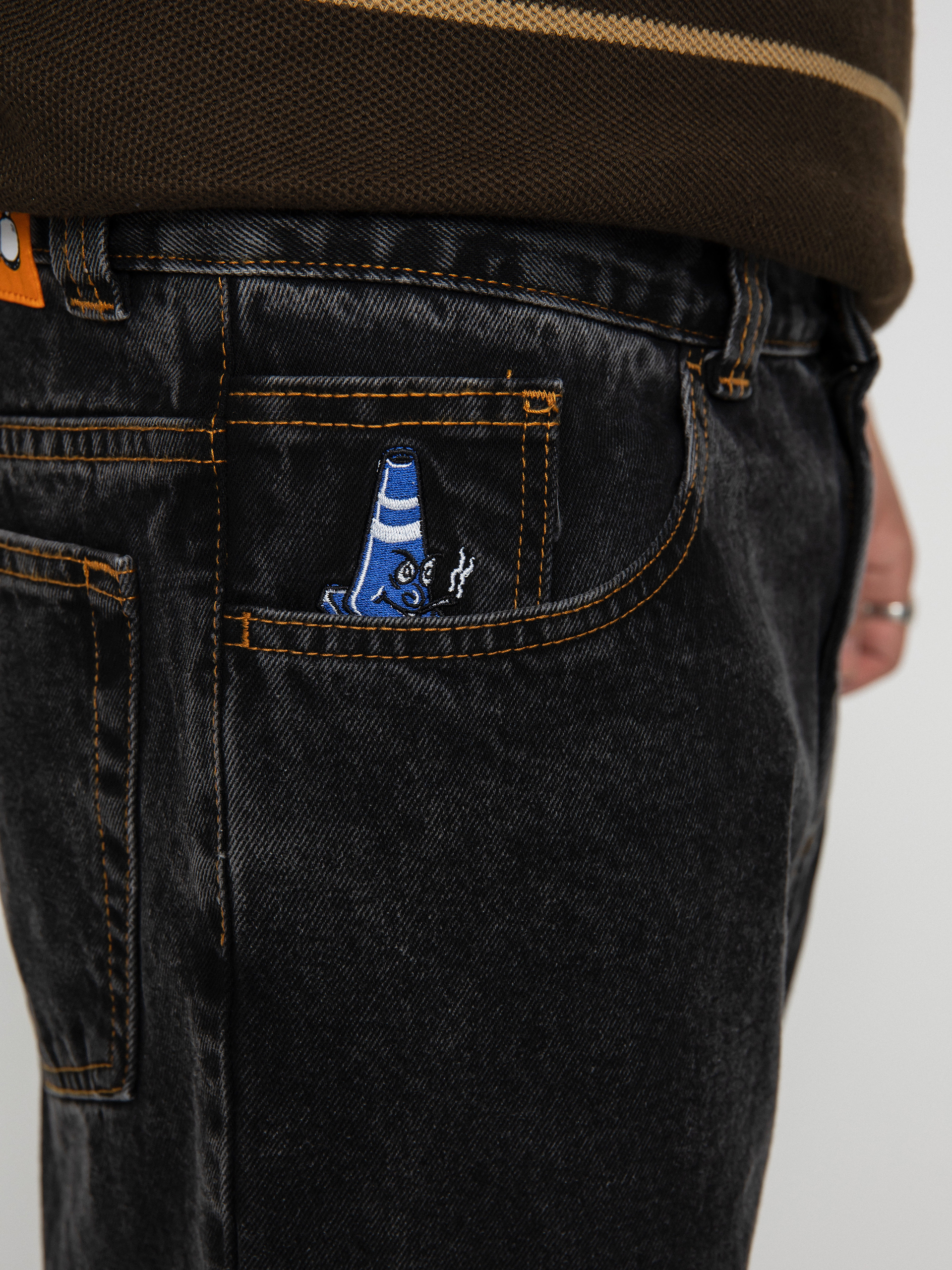 Polar Skate 92! Denim Pants - black (washed black)