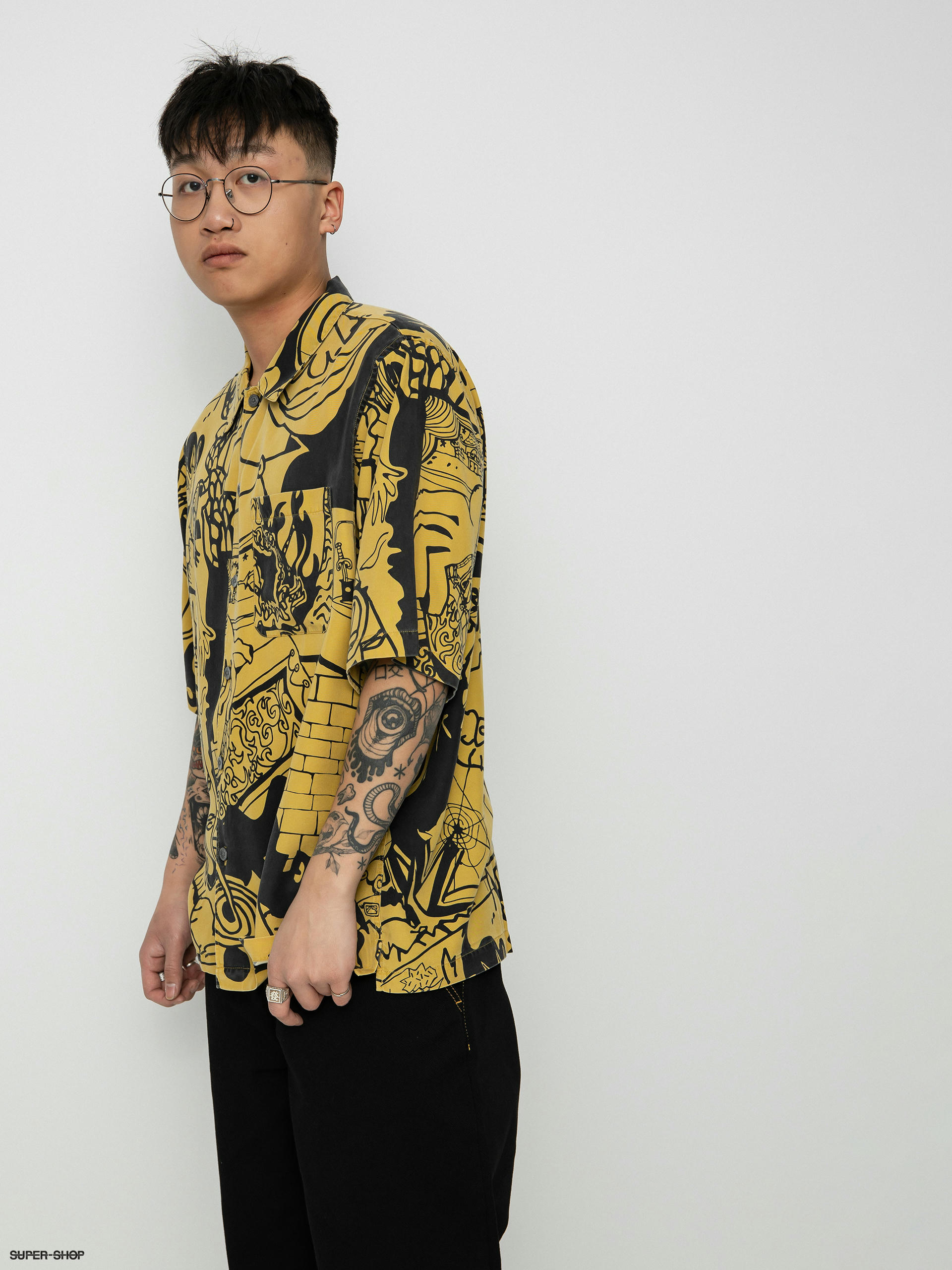 Polar Skate Emile Art Shirt (yellow/black)