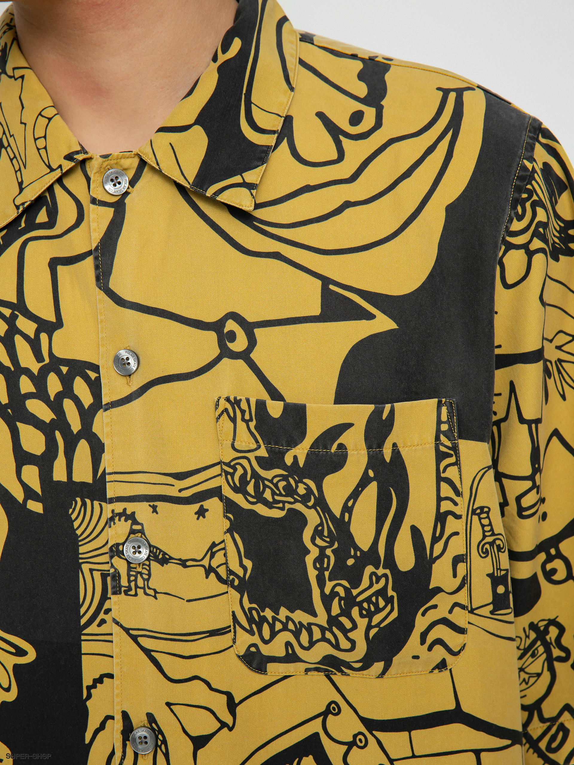 Polar Skate Emile Art Shirt (yellow/black)