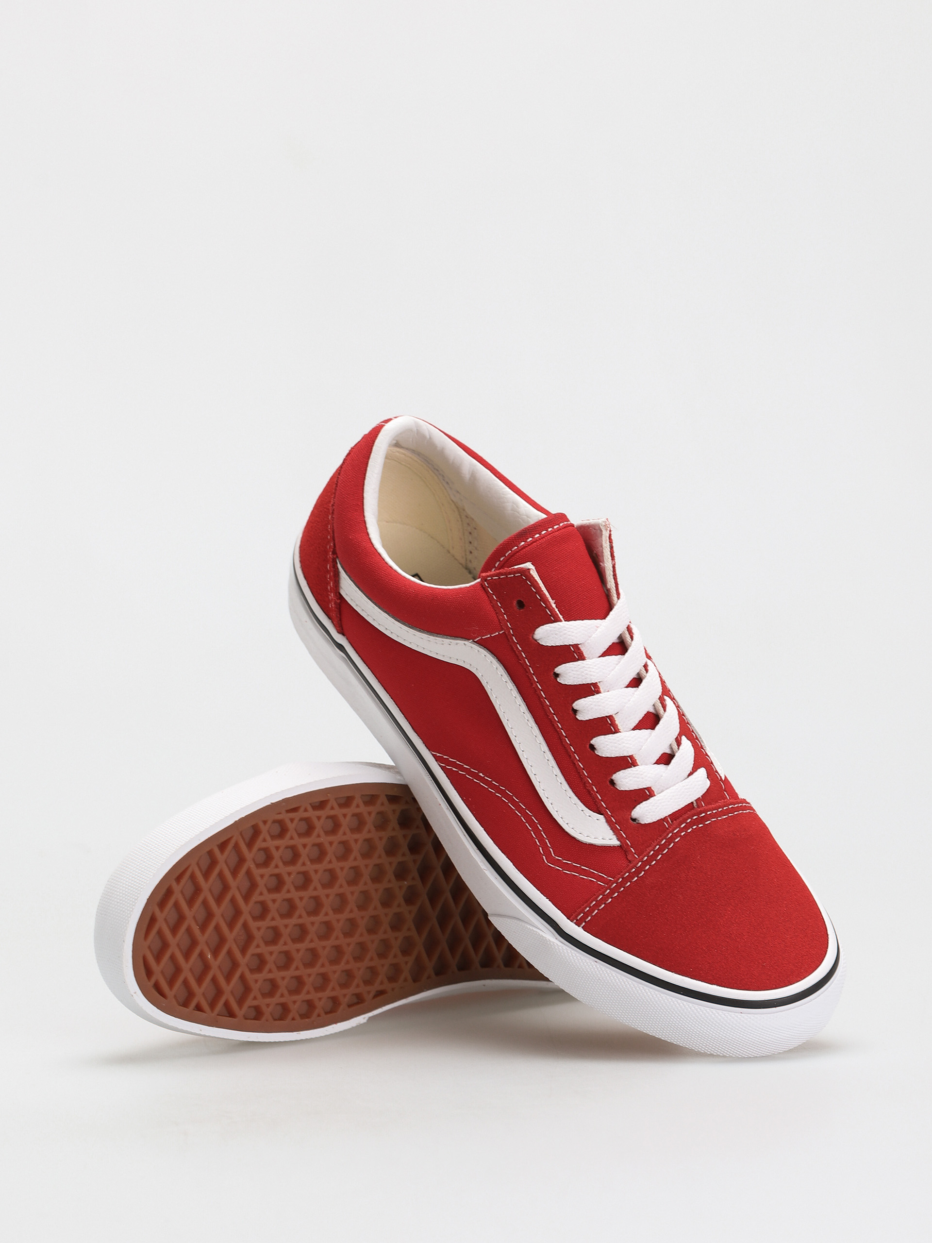 Vans Old Skool Schuhe (racing red/true white)