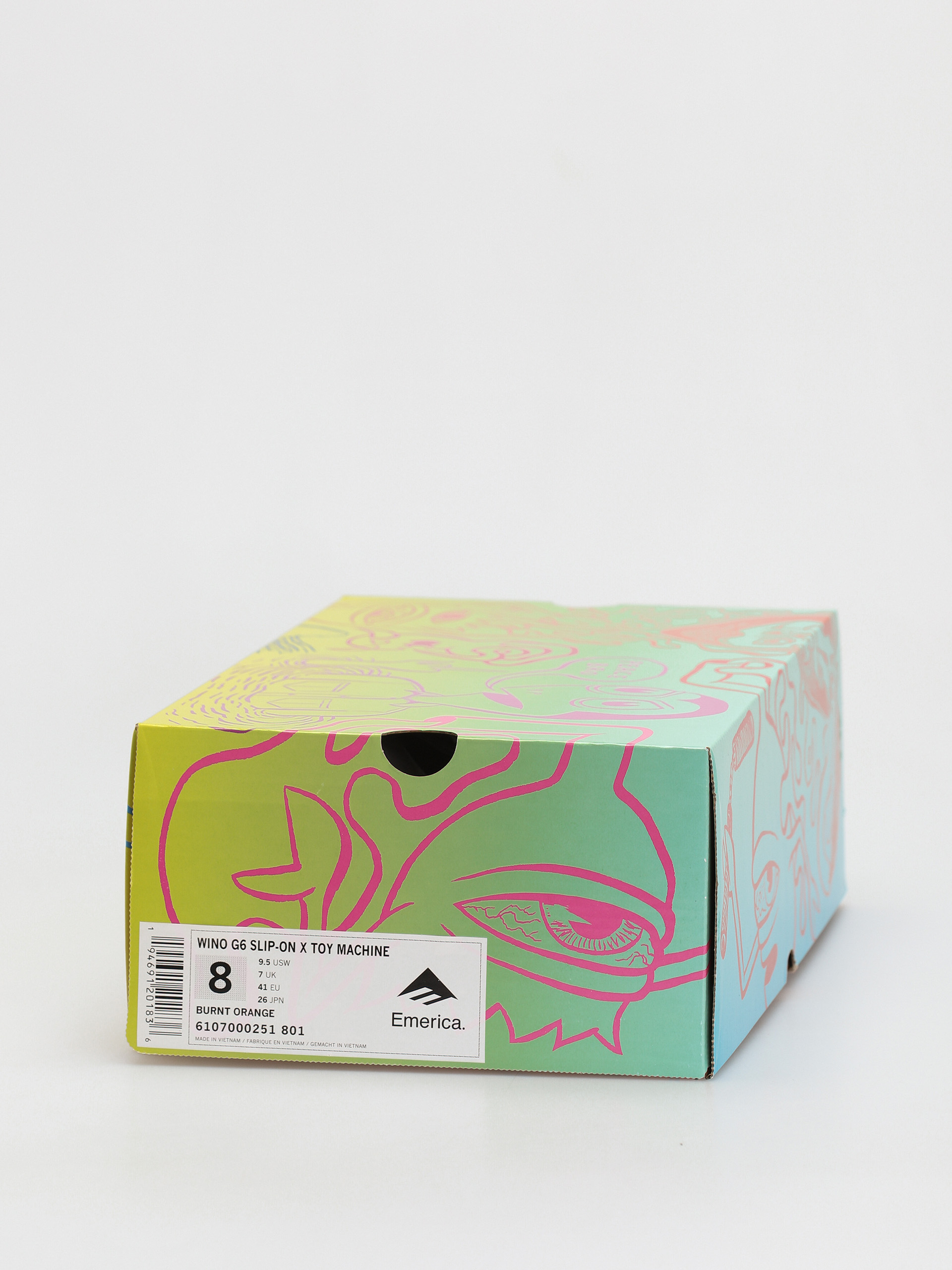 Emerica Wino G6 Slip On X Toy Machine Shoes (burnt orange)