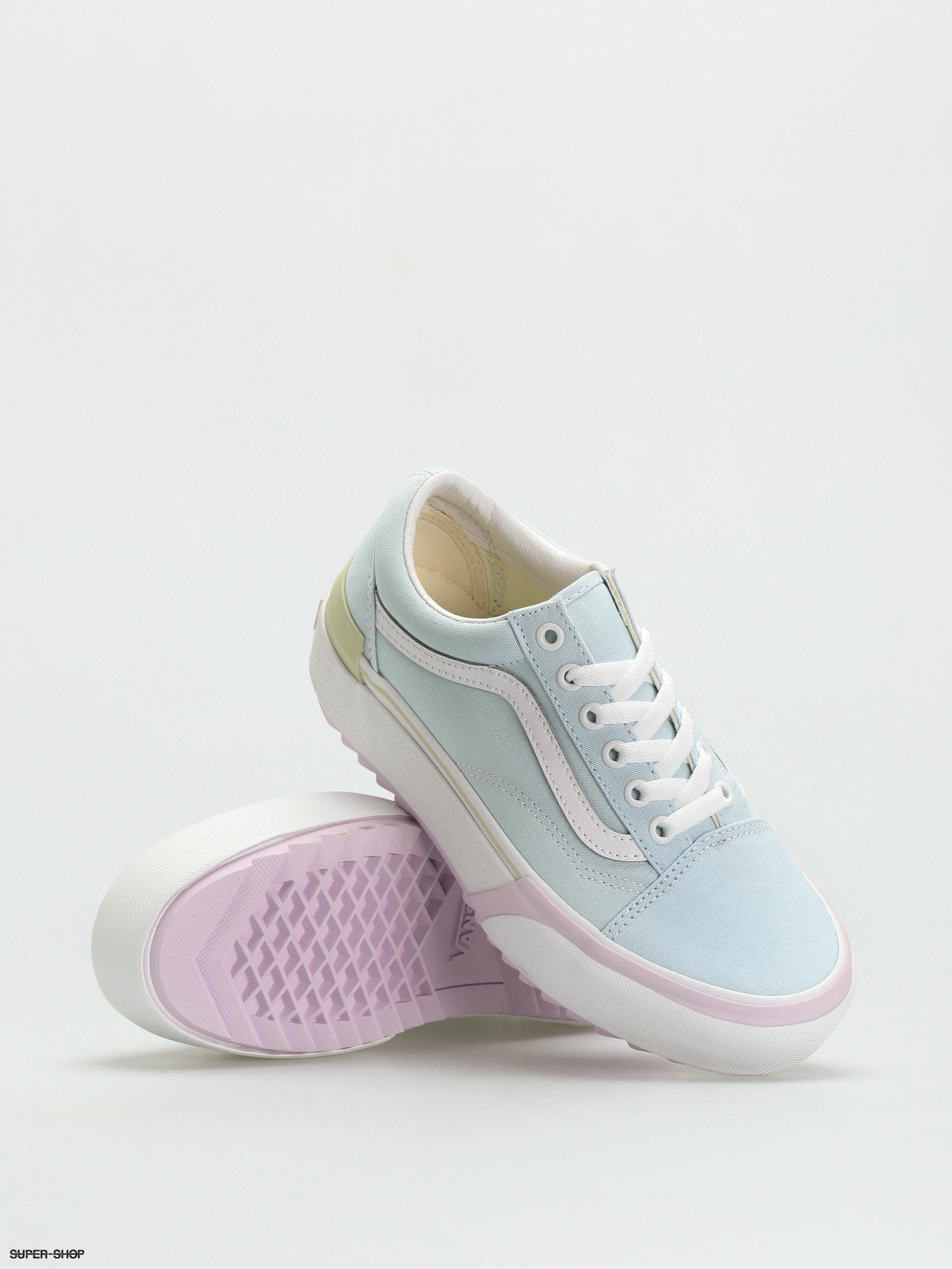 papi Contribuyente dos Vans Old Skool Stacked Shoes (pastel/multi/true white)