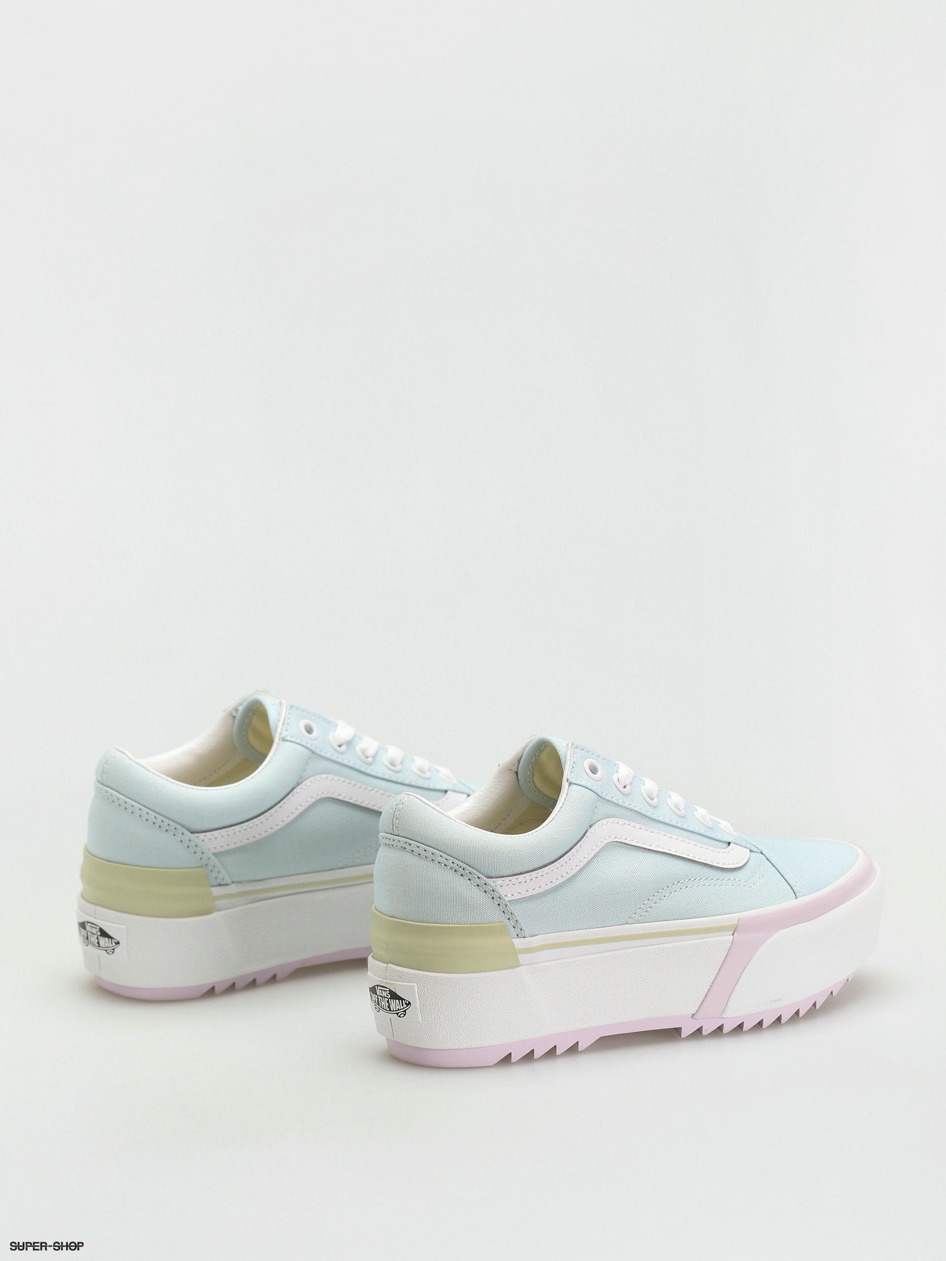 pastel old skool stacked vans