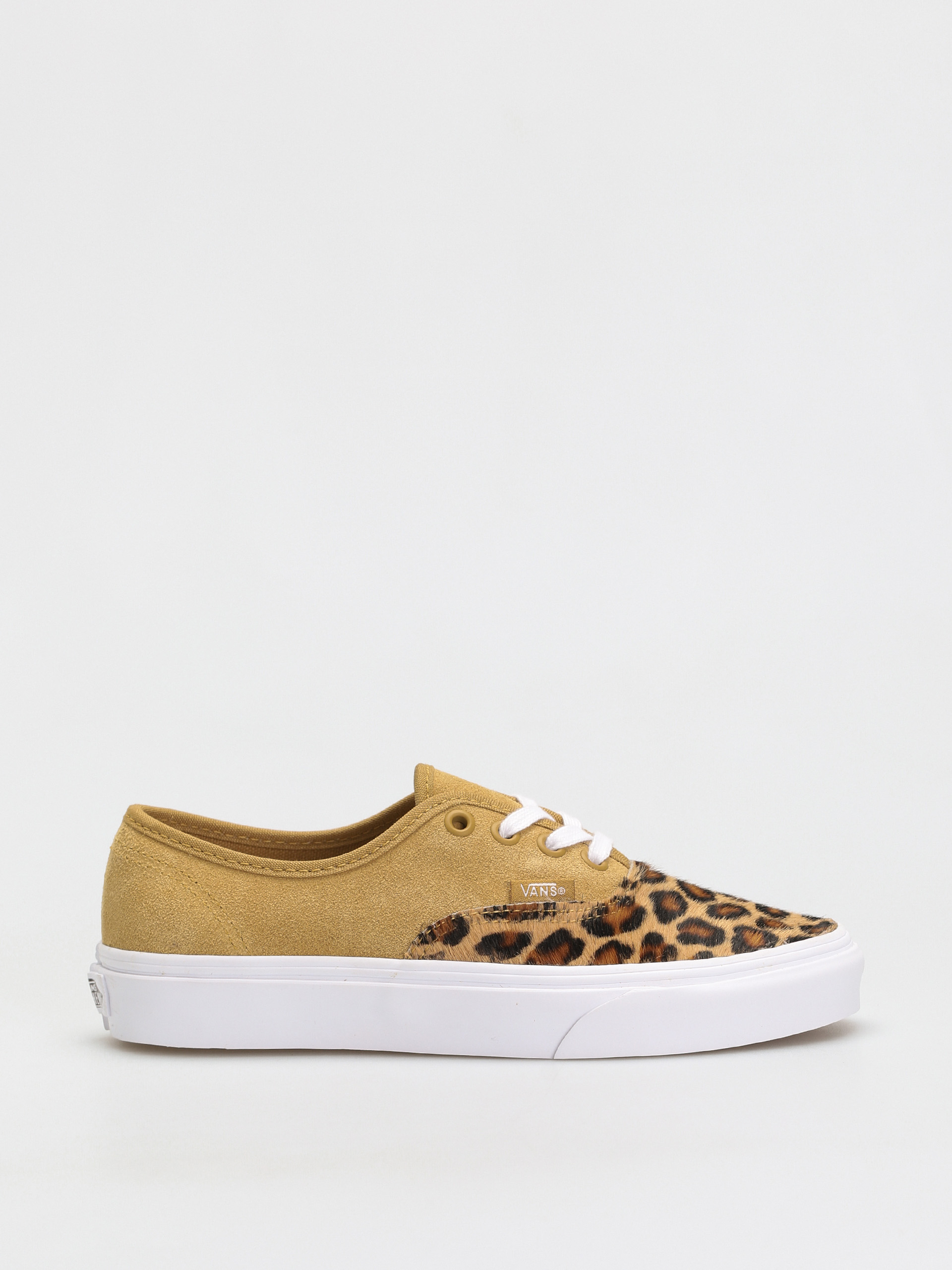 Vans Authentic Shoes (soft suede/mustard gold/leopard)