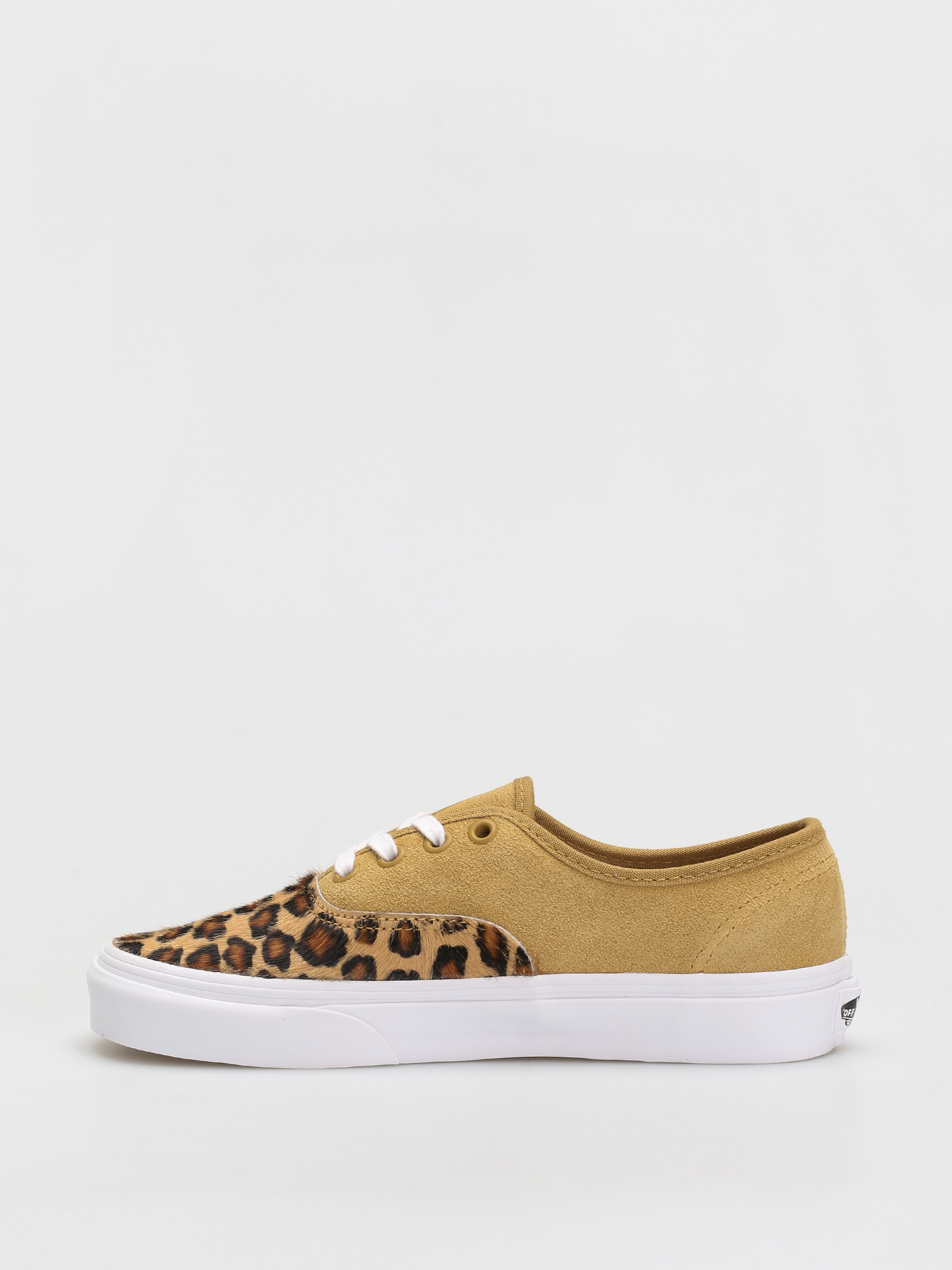 Vans Authentic Shoes (soft suede/mustard gold/leopard)