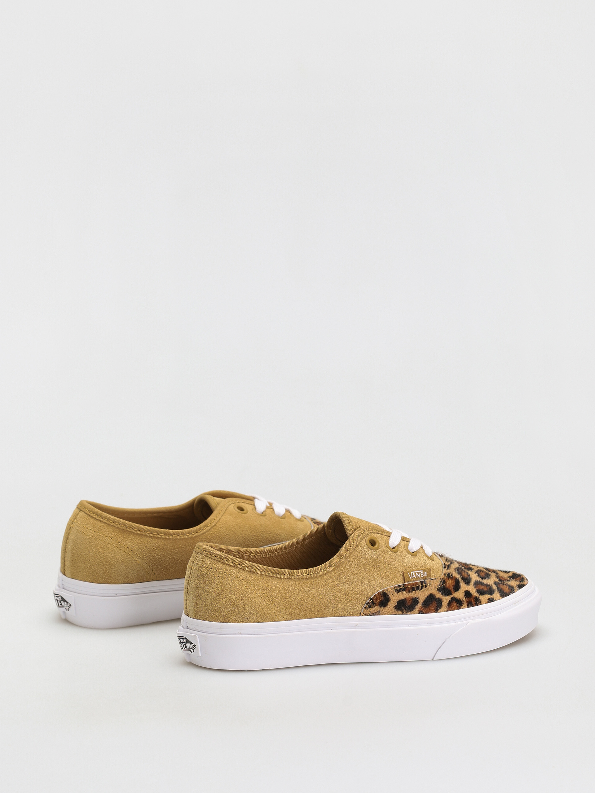 Vans Authentic Shoes brown (soft suede/mustard gold/leopard)