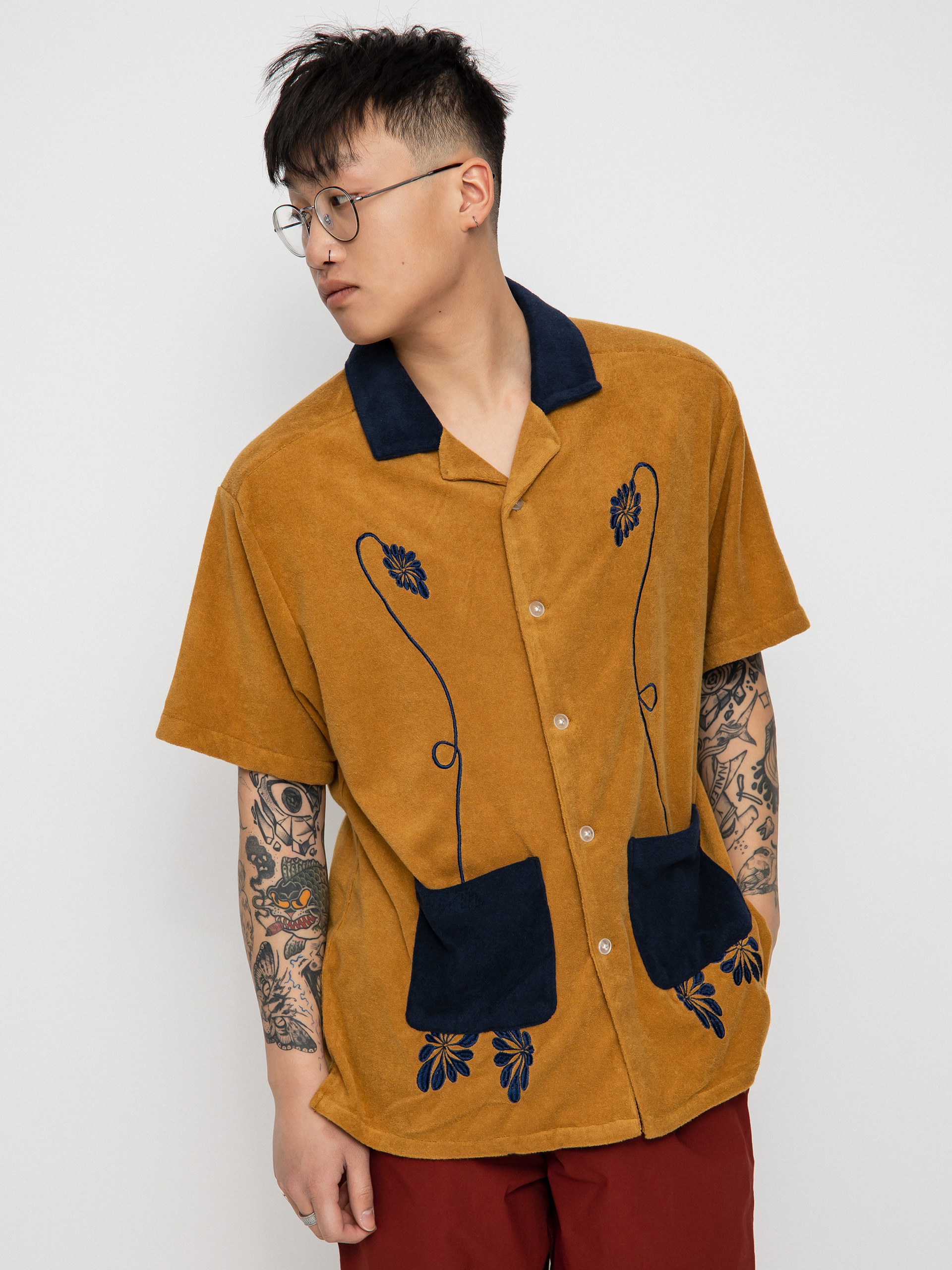 Brixton Bunker Reserve Terry Cloth Shirt (medal bronze)