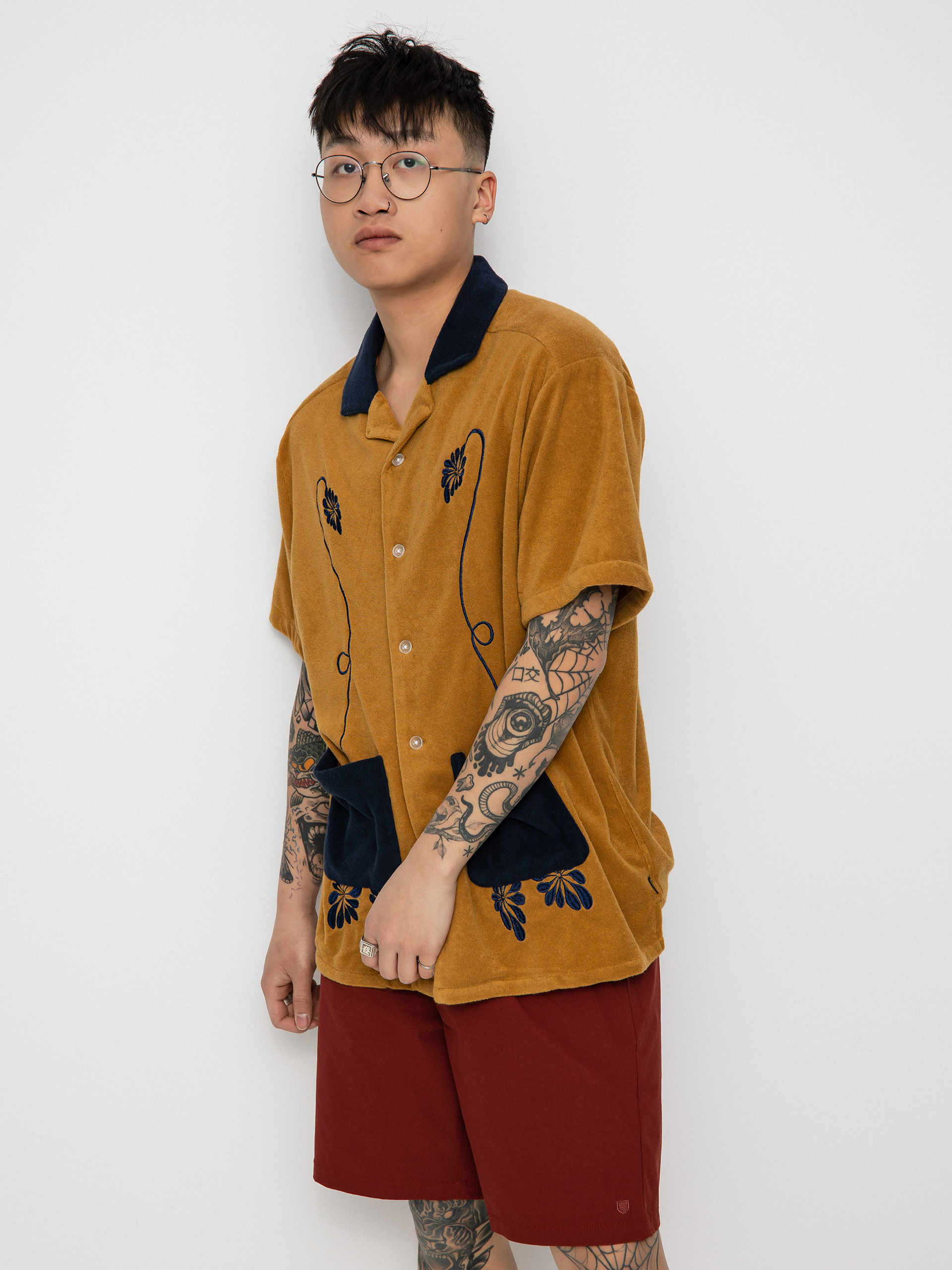 Brixton Bunker Reserve Terry Cloth Shirt (medal bronze)