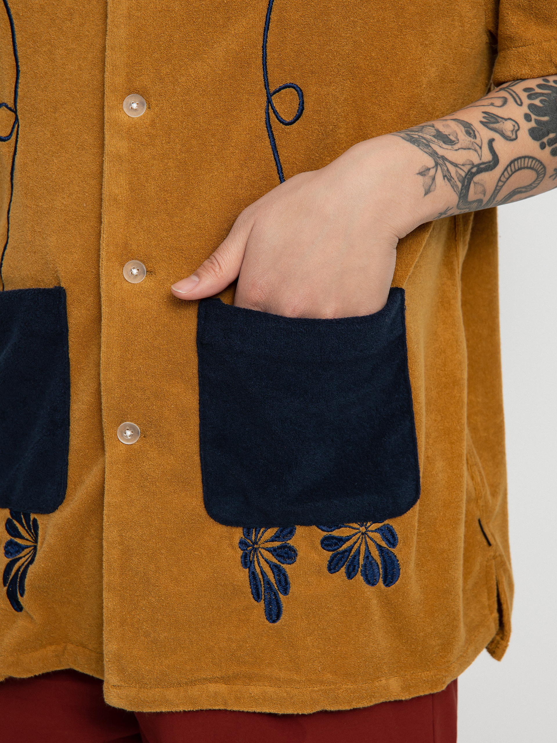 Brixton Bunker Reserve Terry Cloth Shirt (medal bronze)