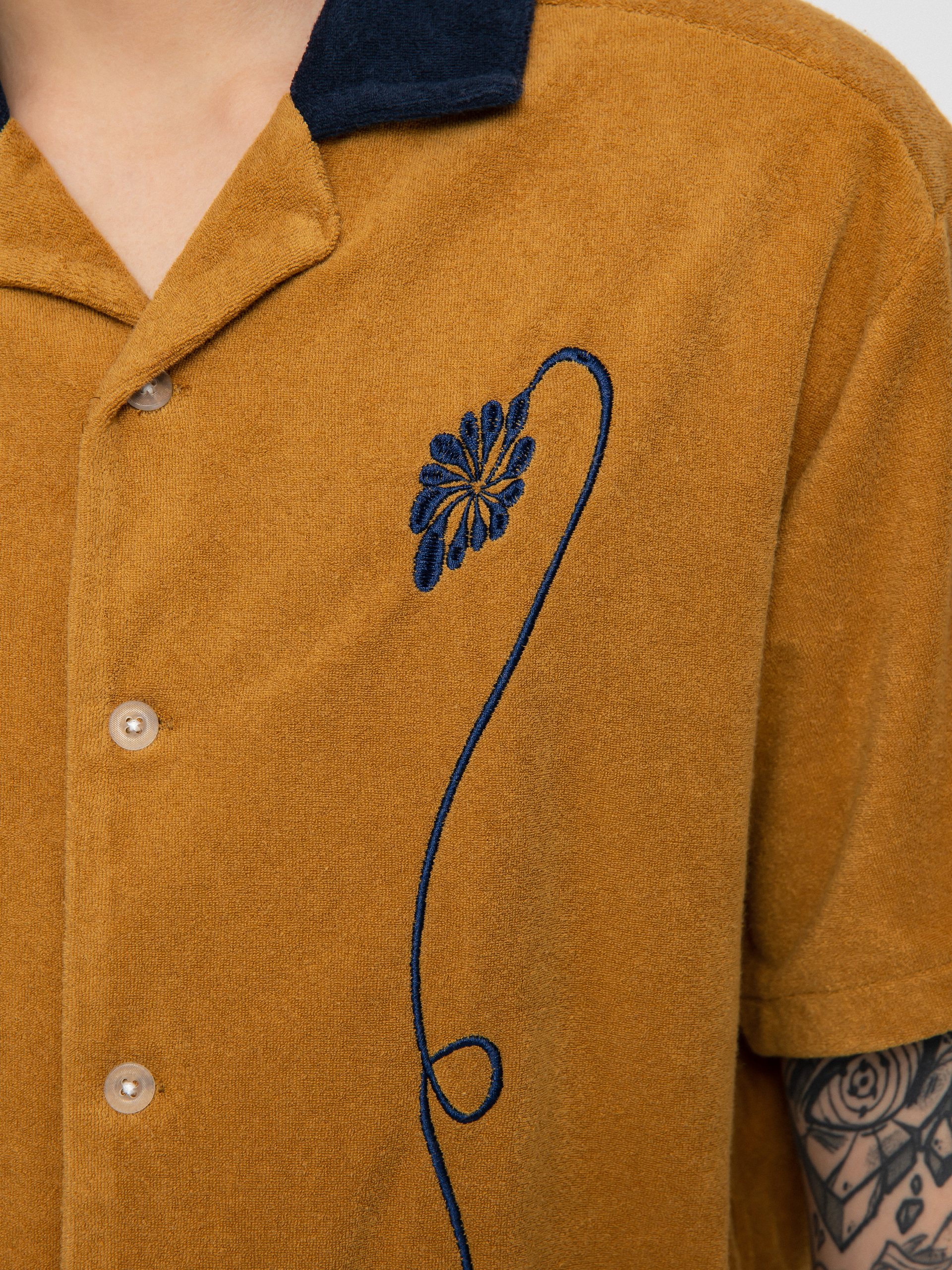 Brixton Bunker Reserve Terry Cloth Shirt (medal bronze)