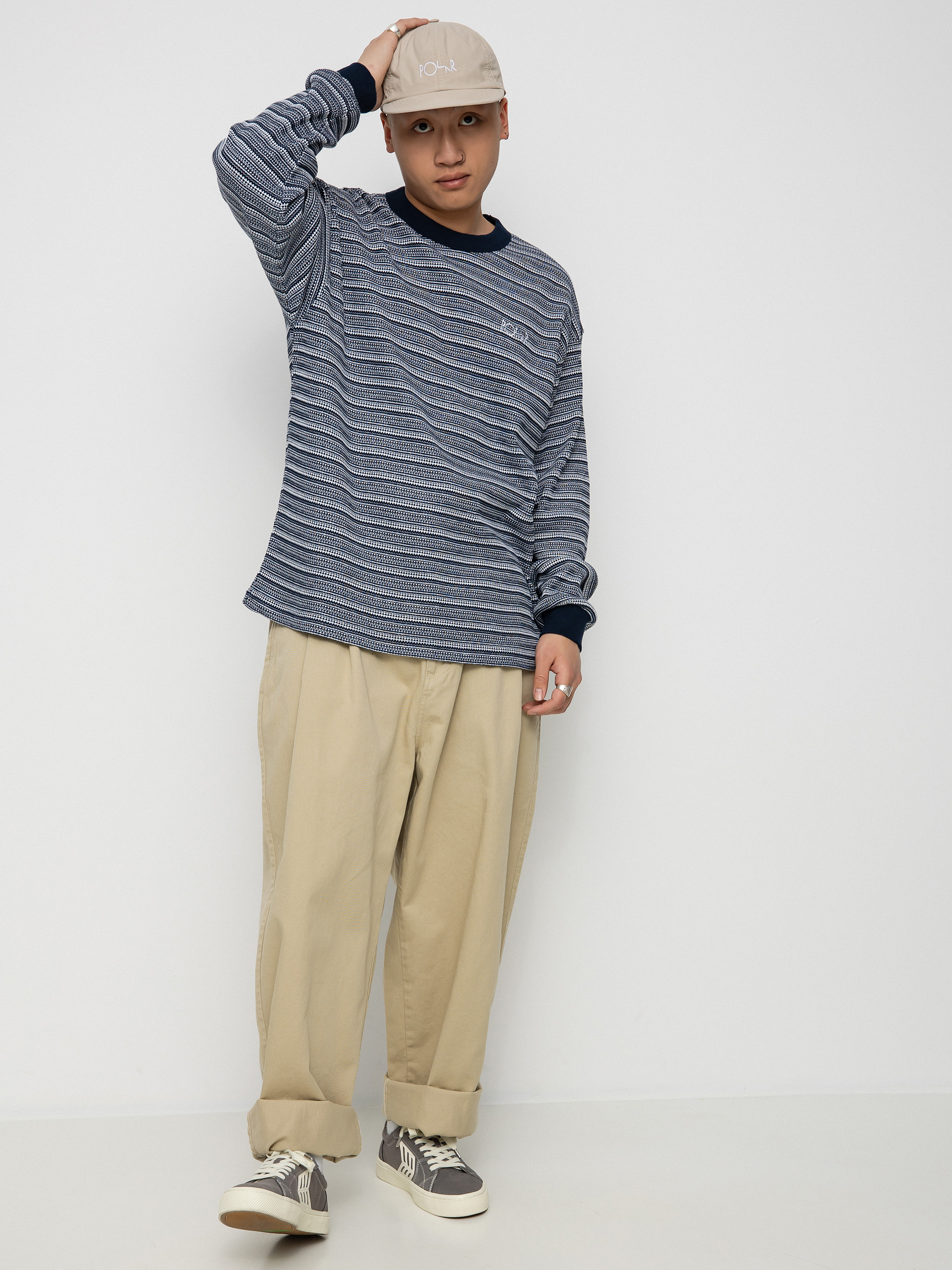 Polar Skate Stripe Shin Longsleeve - navy blue (navy)