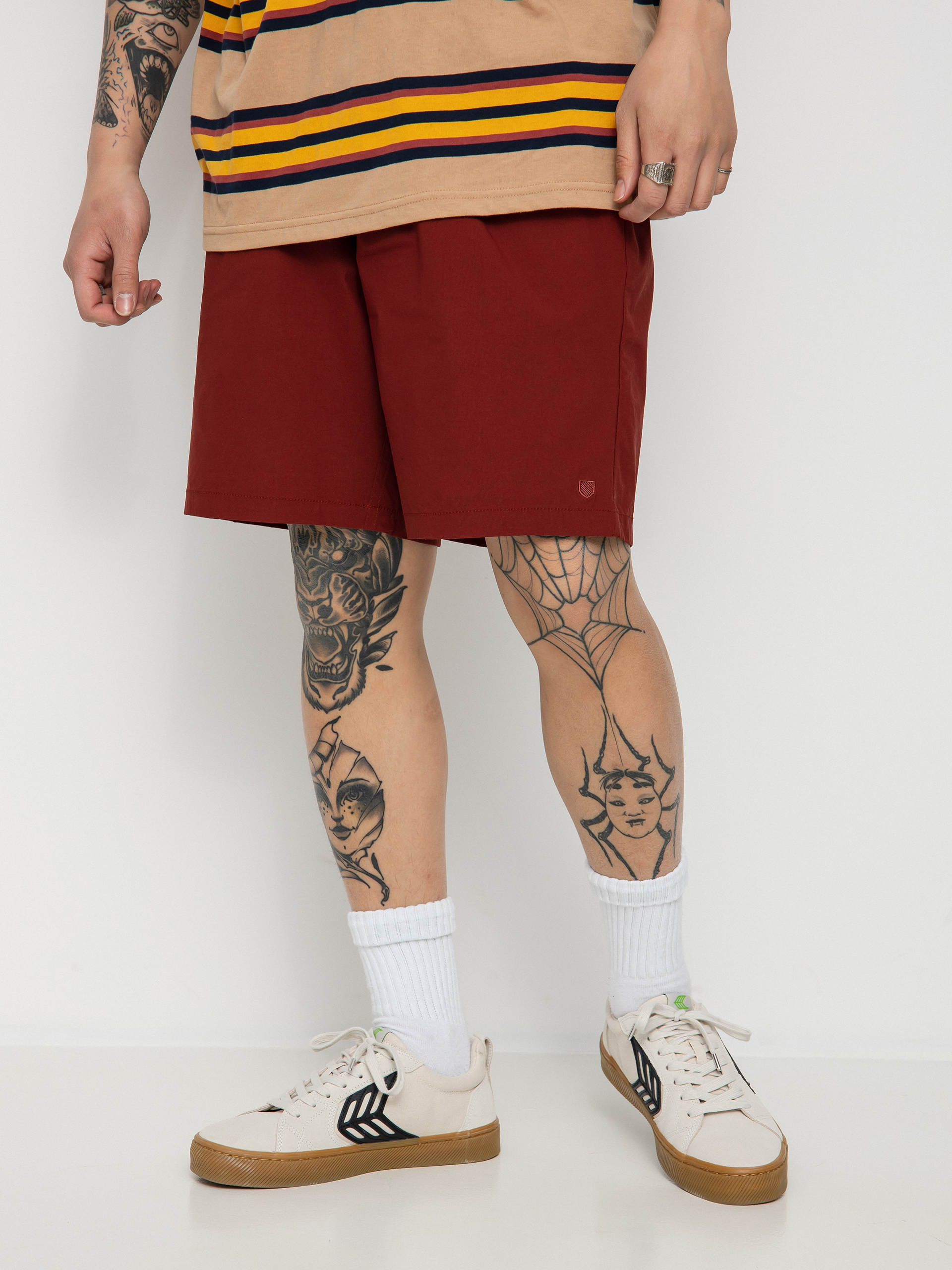 Brixton Steady Cinch X Short Shorts (dark brick)