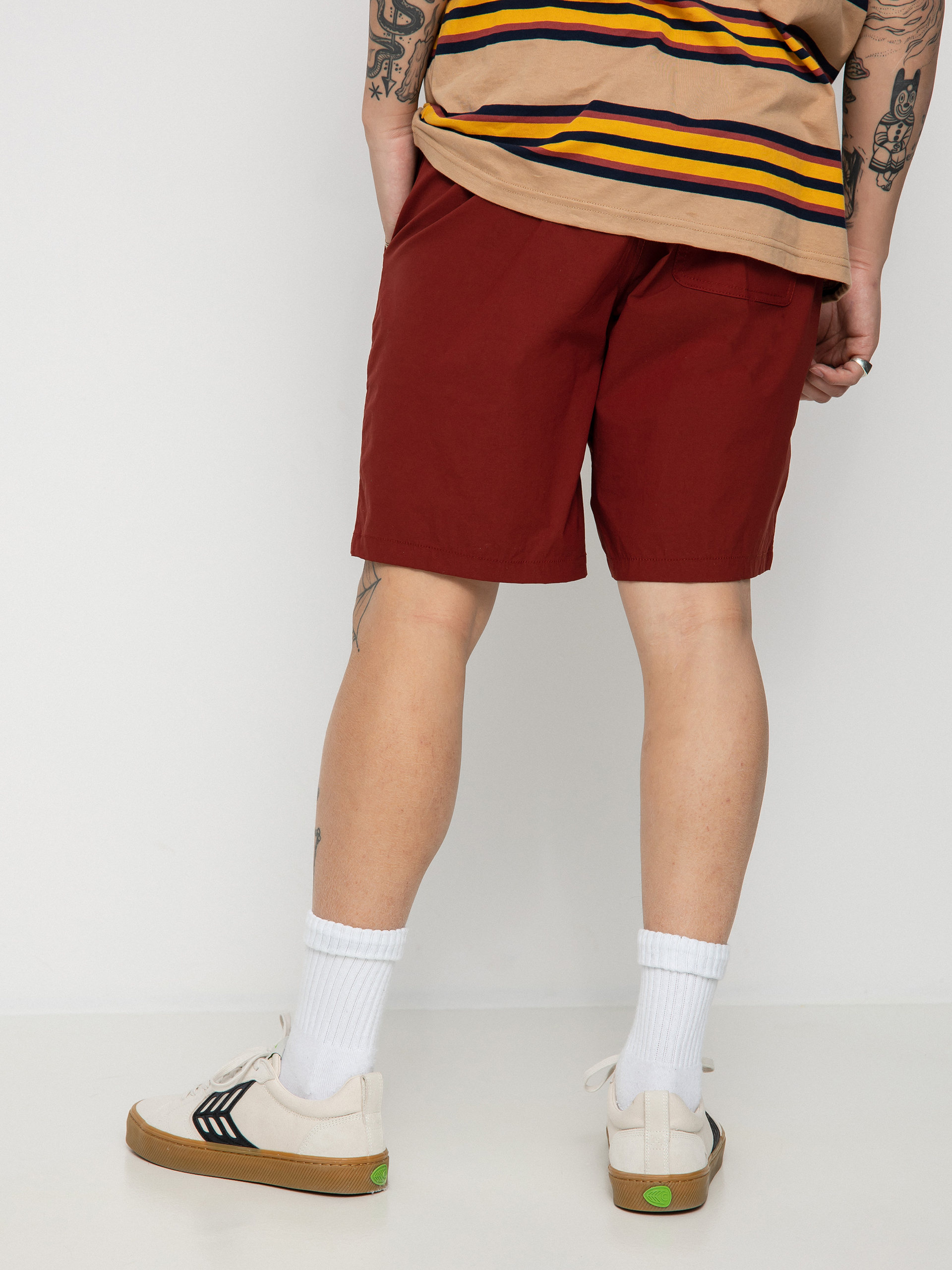 Brixton Steady Cinch X Short Shorts (dark brick)