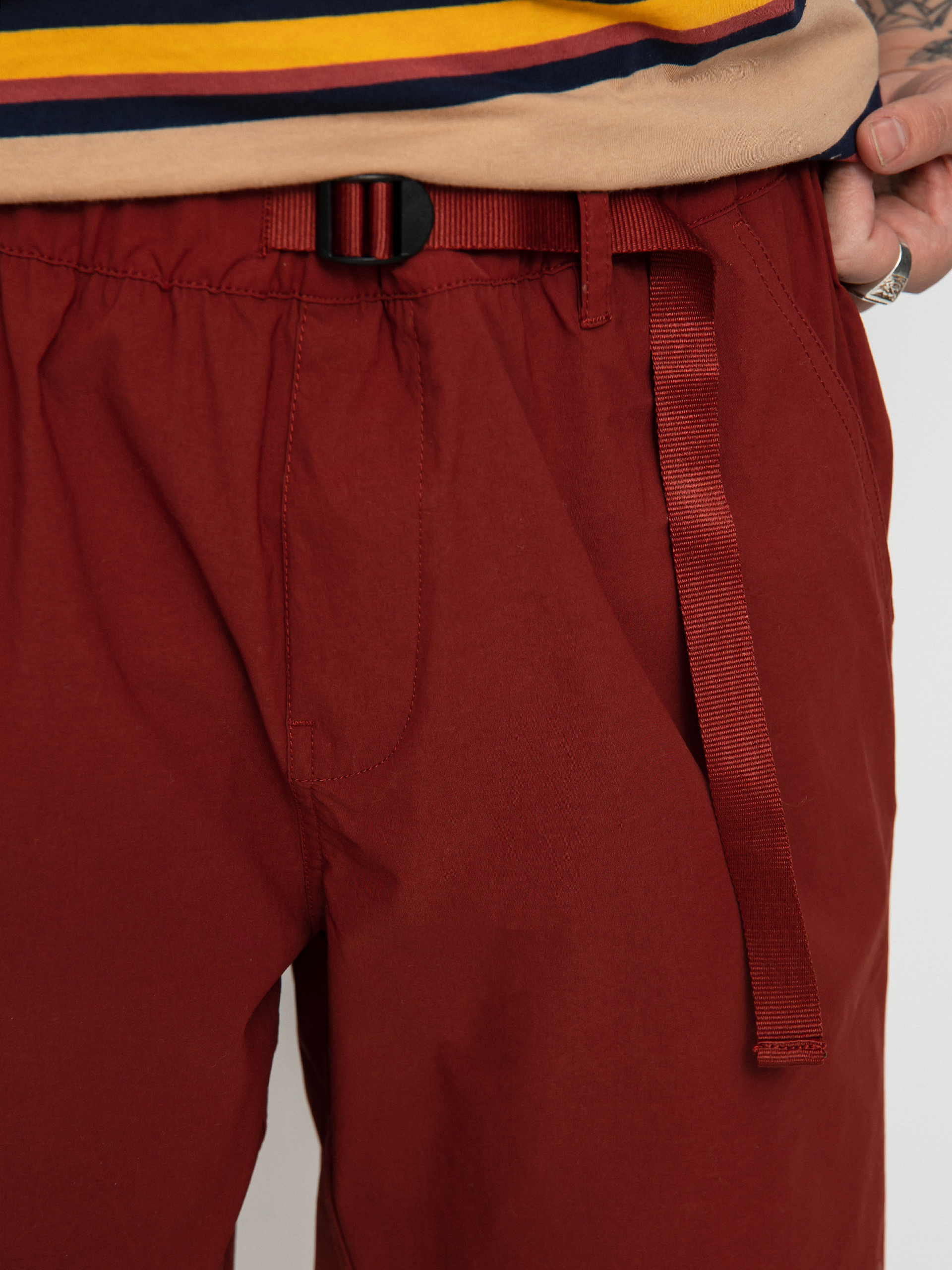 Brixton Steady Cinch X Short Shorts (dark brick)
