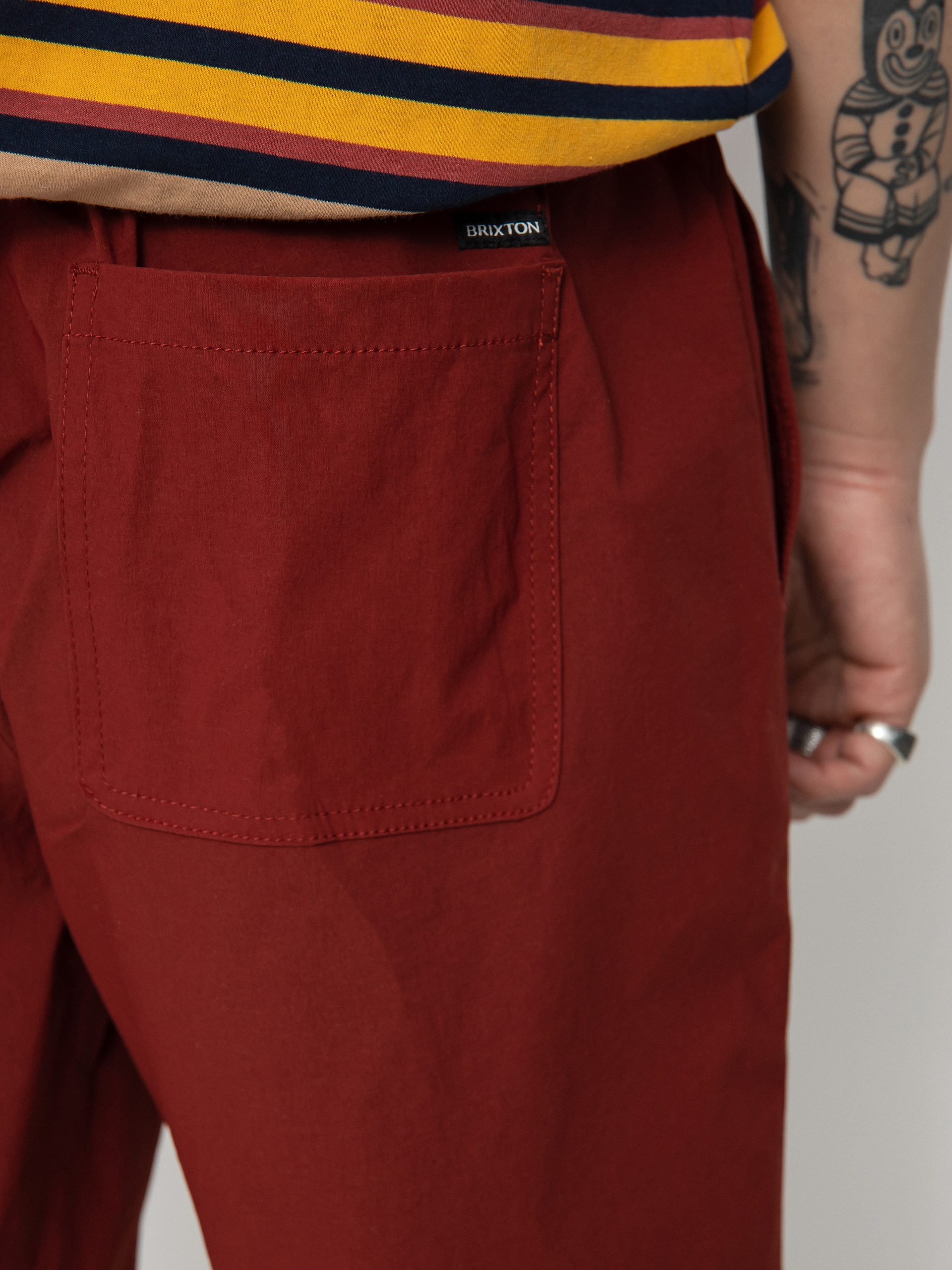 Brixton Steady Cinch X Short Shorts (dark brick)