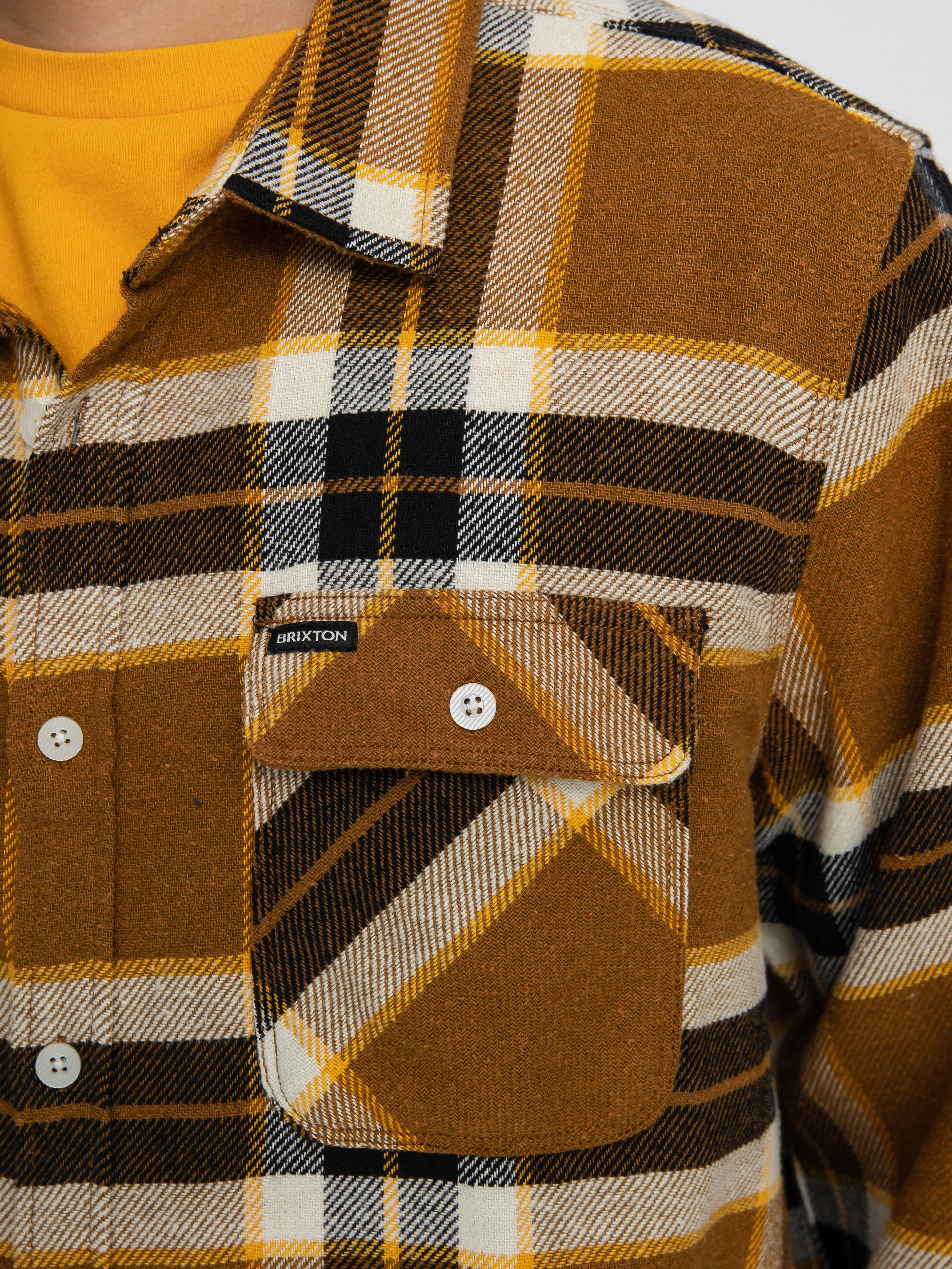 Brixton Bowery Flannel Ls Shirt (medal bronze)
