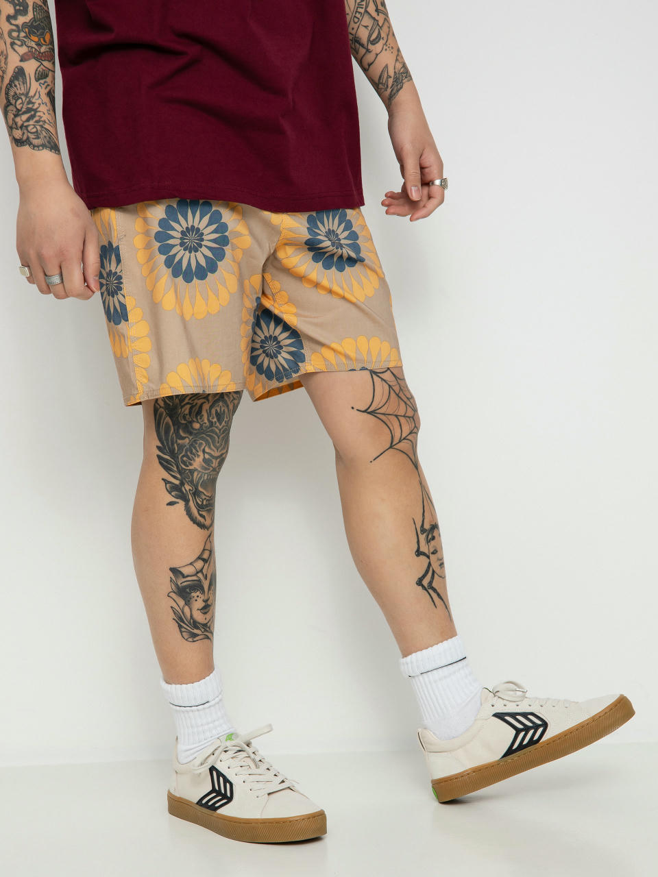 Brixton Temple Trunk Shorts (mojave sun floral)