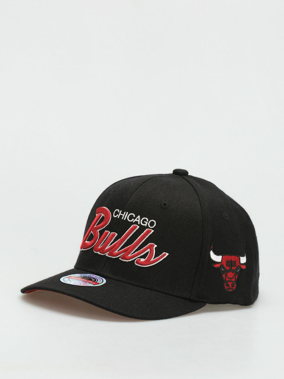 Chicago Bulls Script Mitchell & Ness NBA Snapback Hat