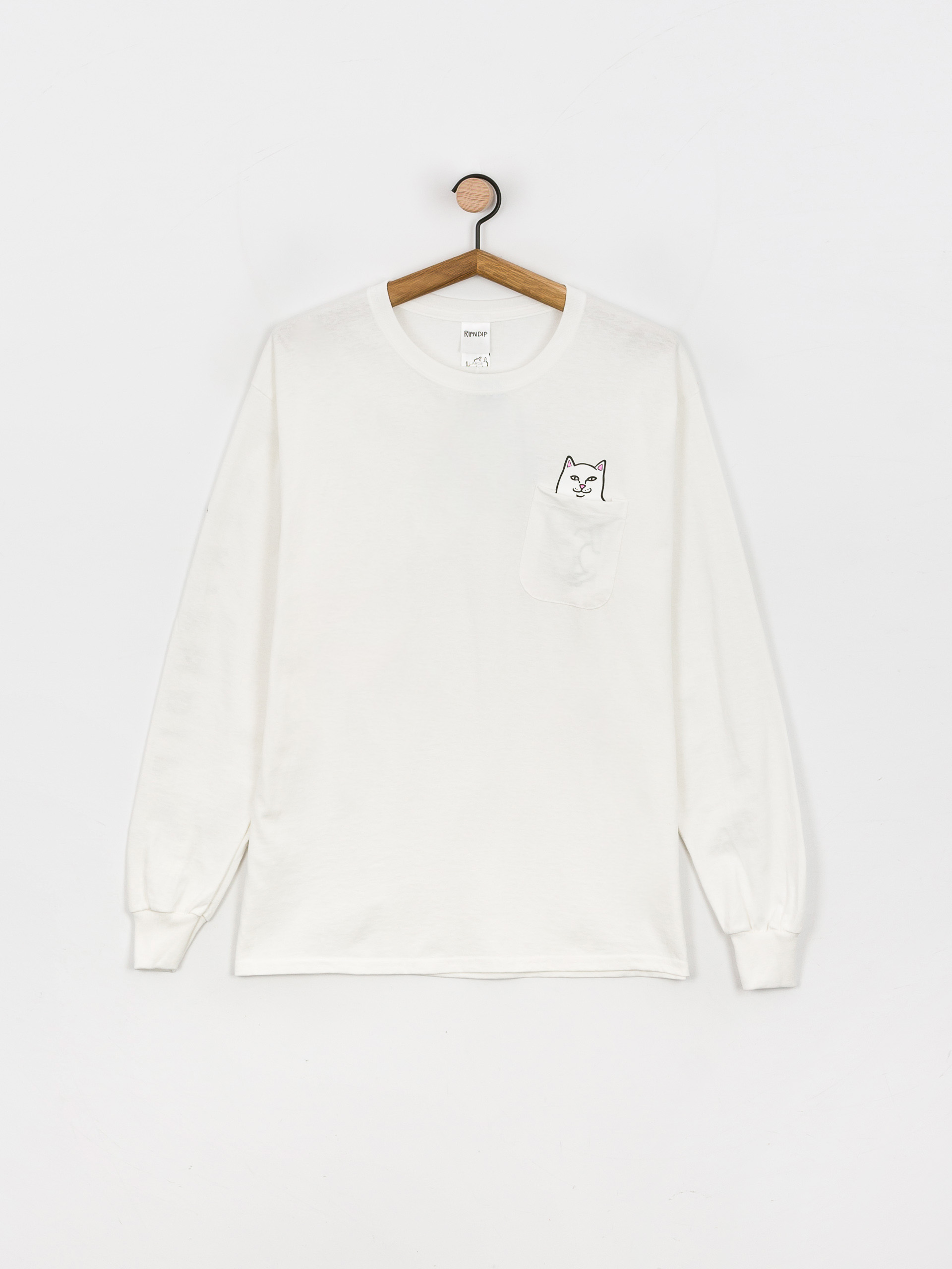 RipNDip Longsleeve Lord Nermal (white)