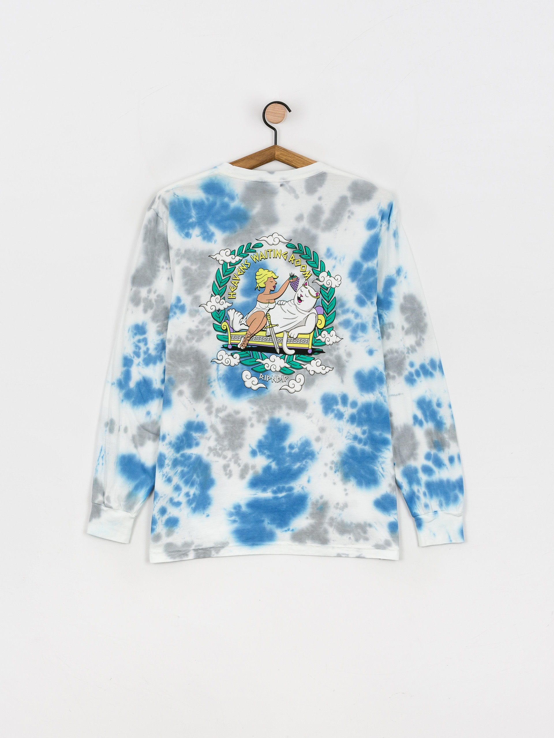 RipNDip Waiting In Heaven Longsleeve (light blue cloud wash)