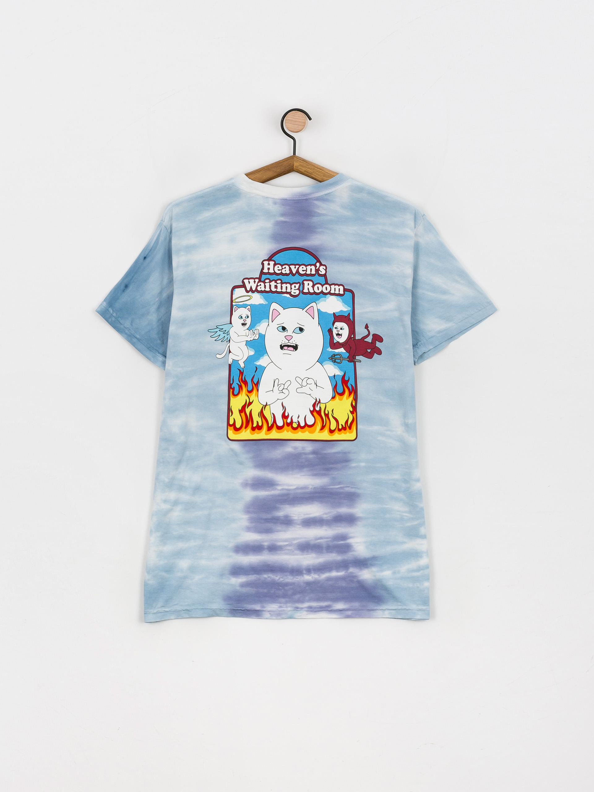 RipNDip Limbo T-shirt (periwinkle/light blue split dye)